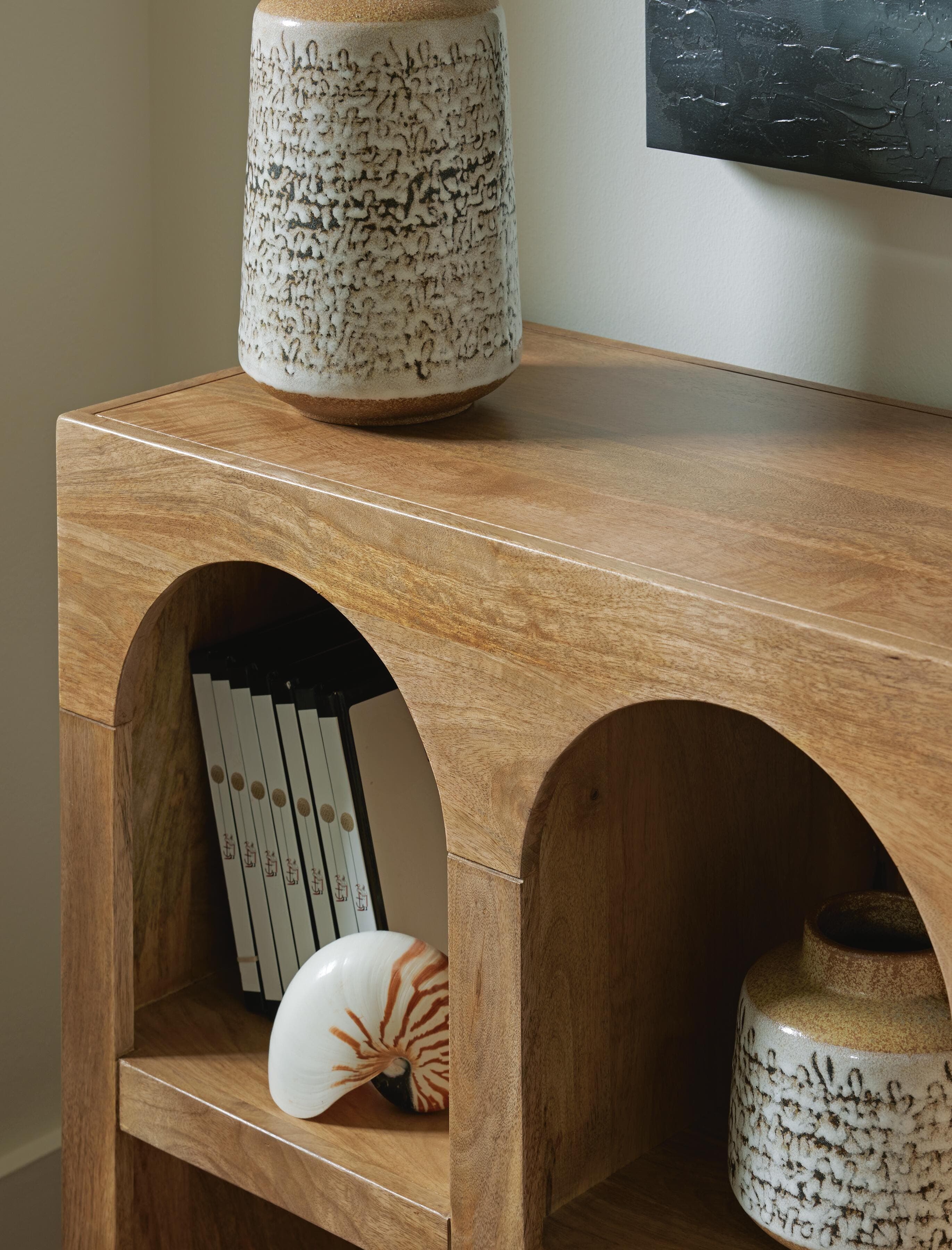Luzmanacy Console Sofa Table — Natural — view 5