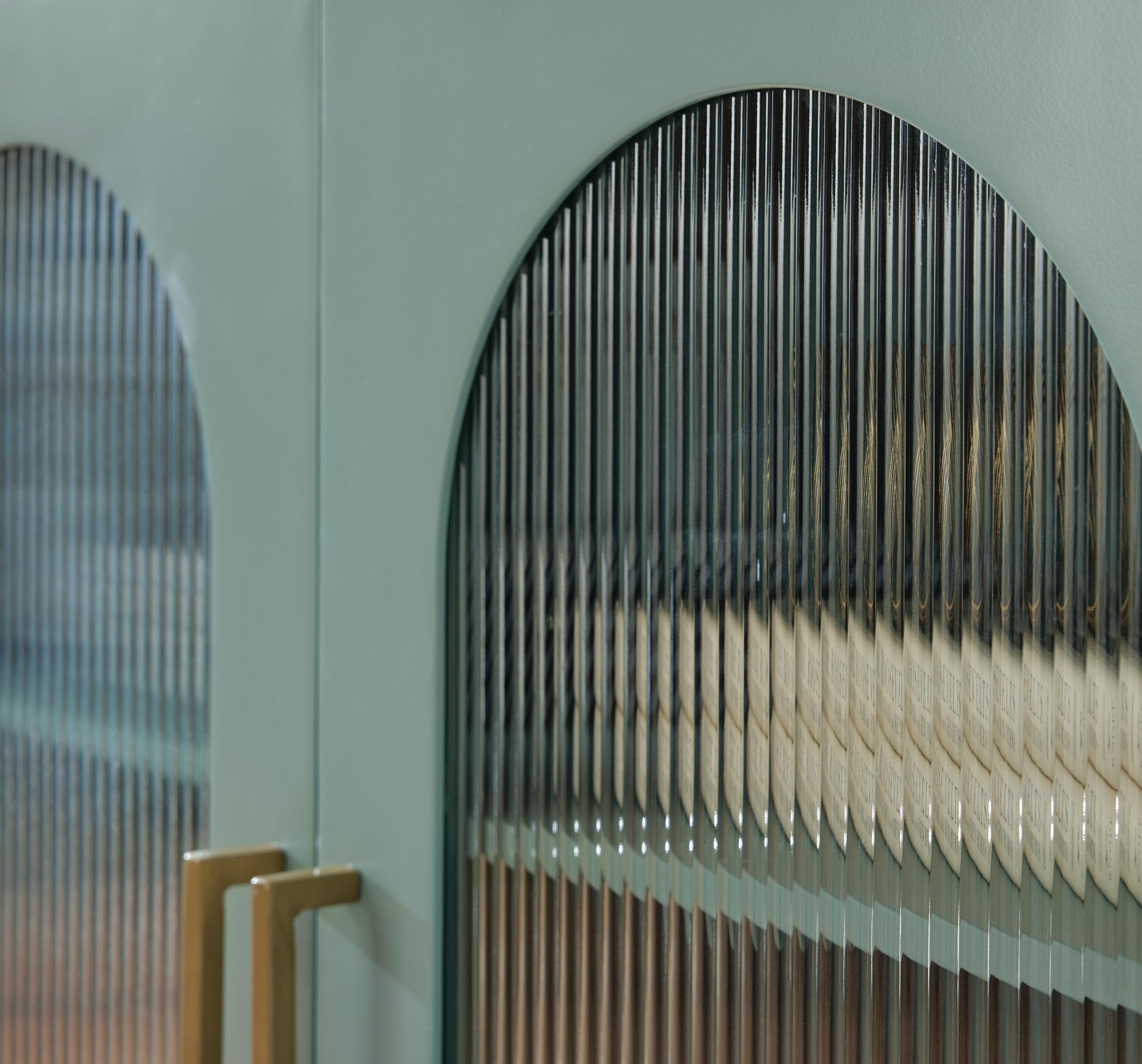 Adwen Accent Cabinet — Metallic & Green — view 6