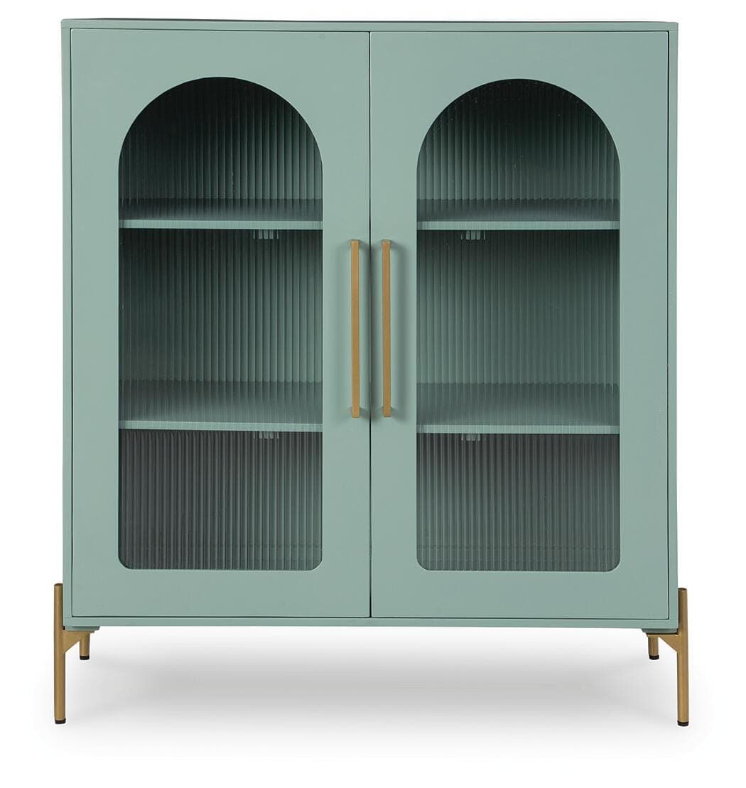 Adwen Accent Cabinet — Metallic & Green — view 4