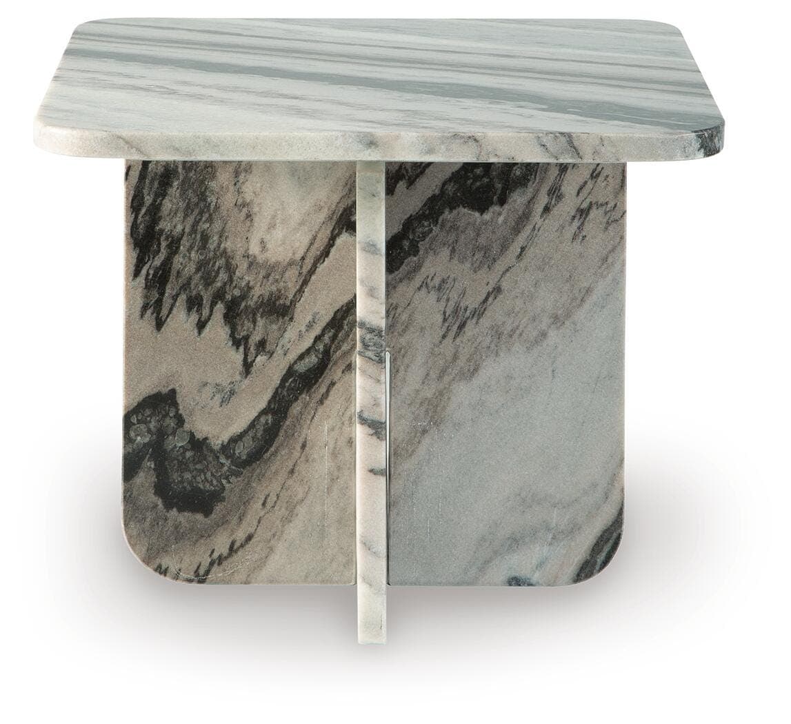 Baretton Accent Coffee Table — White, Black/Gray & Brown/Beige — view 3