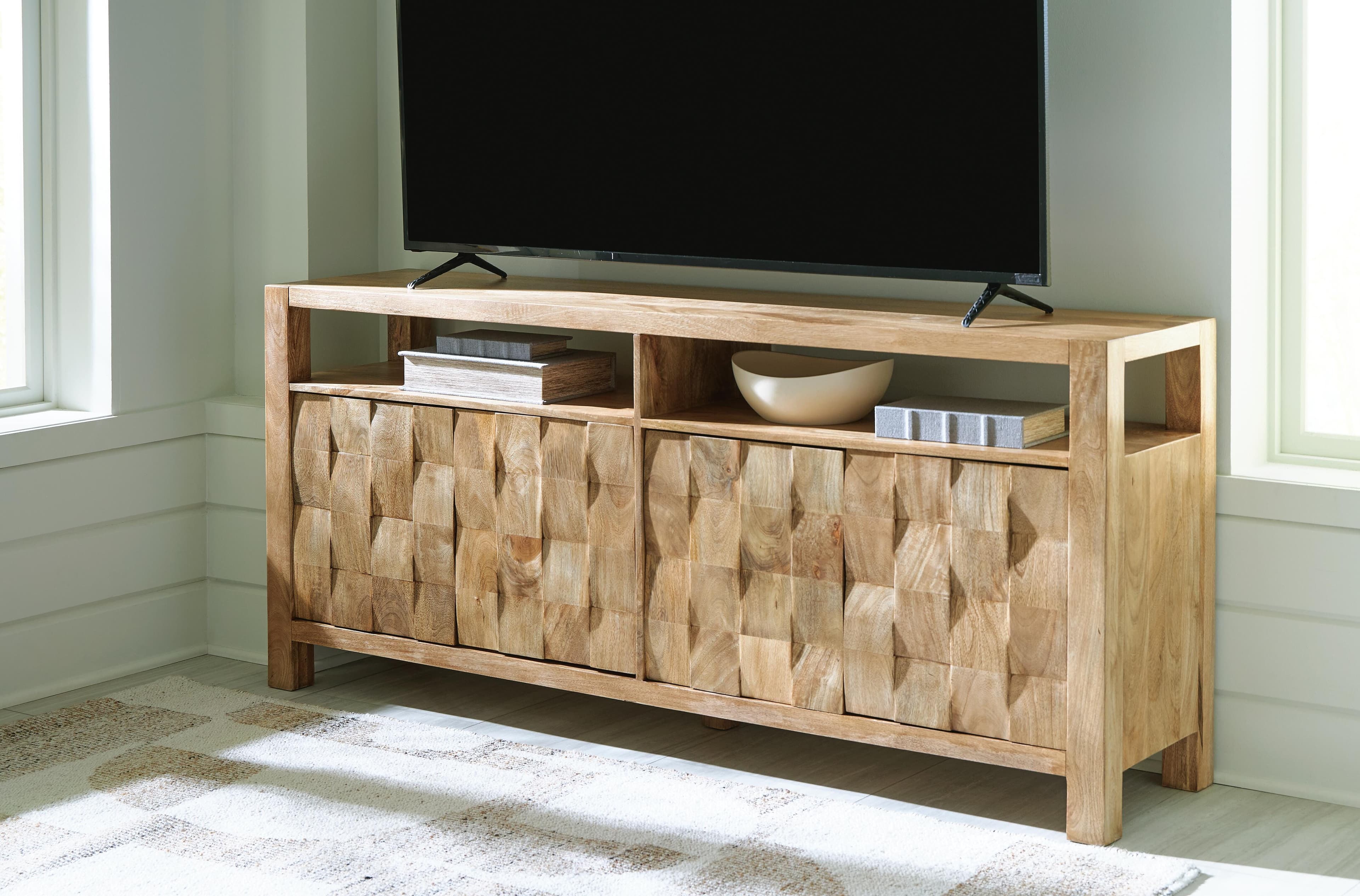 Hudwick Accent Cabinet — Brown/Beige — view 6