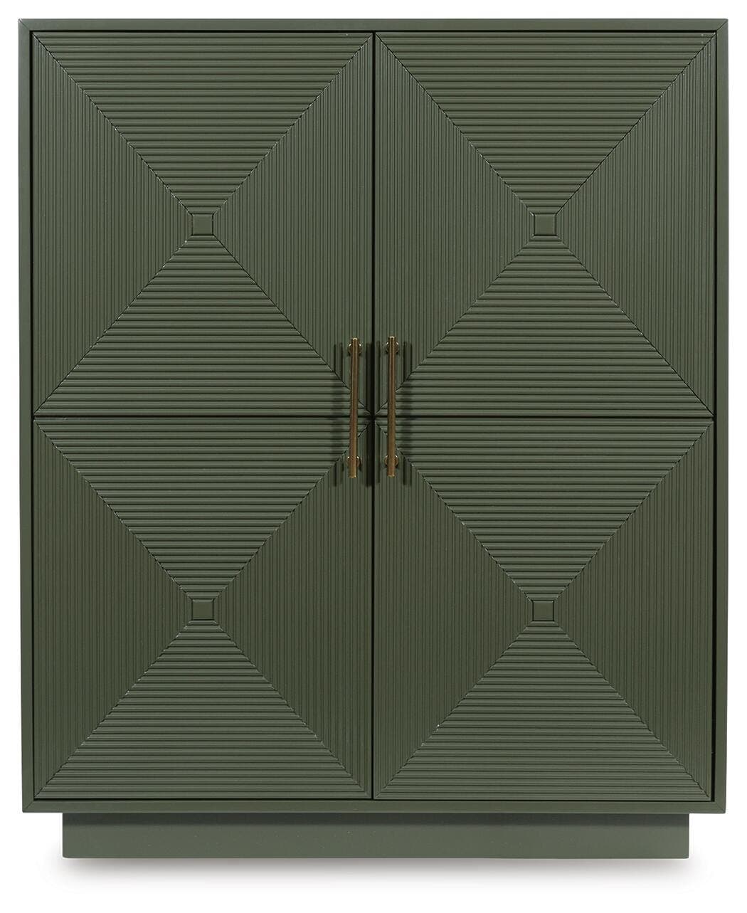 Geirwood Accent Cabinet — Metallic & Green — view 3