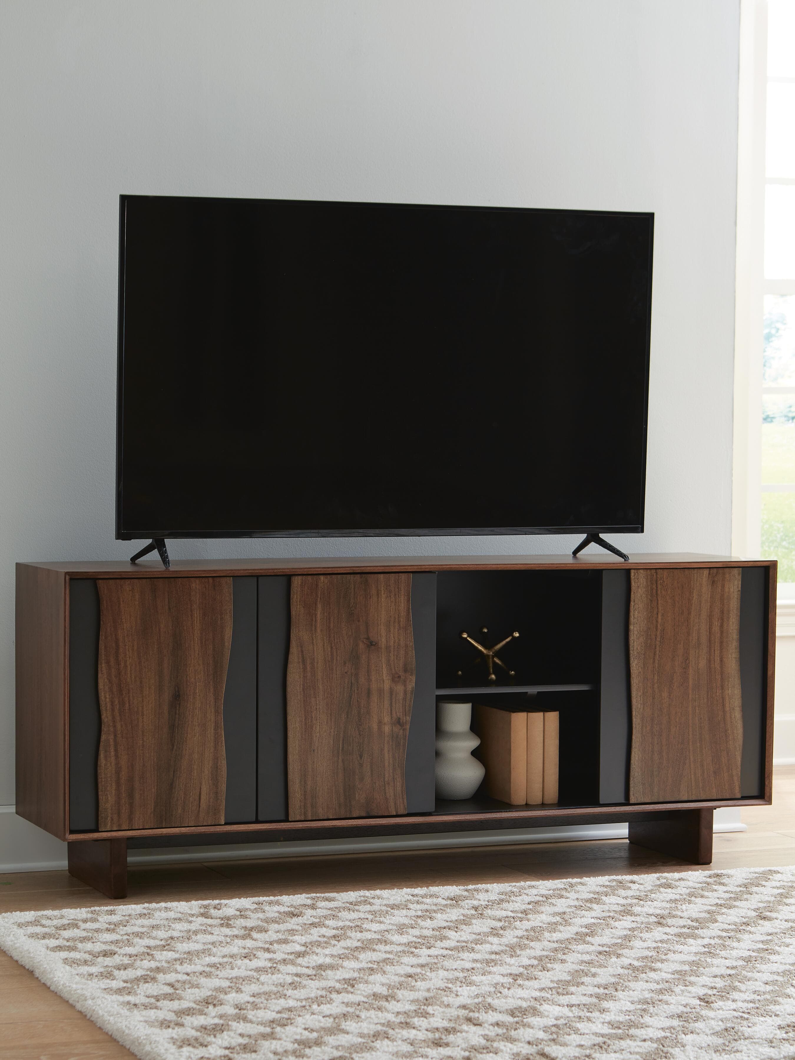 Welby Accent Cabinet — Black/Gray, Brown/Beige & Natural — view 6