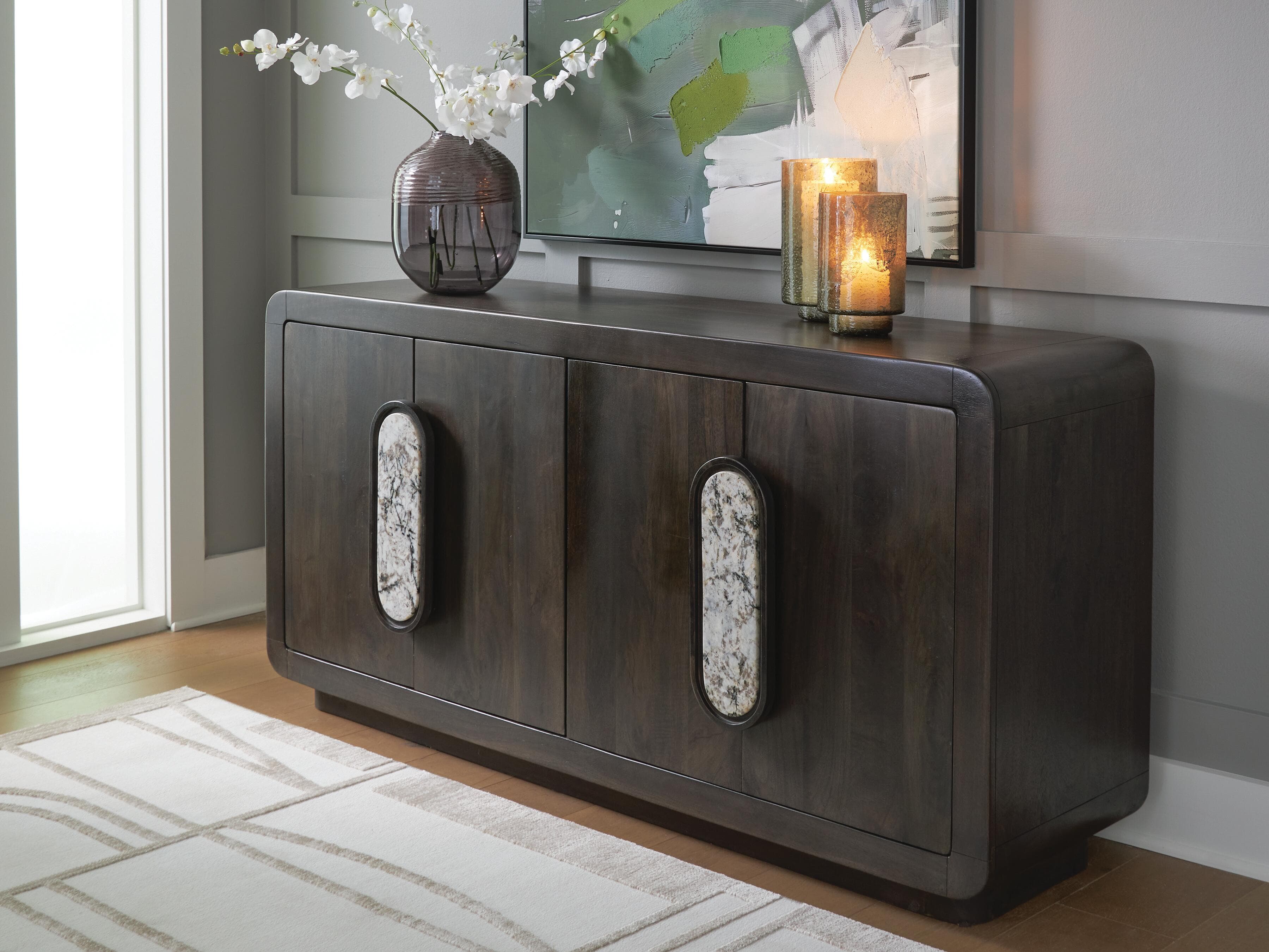 Elliston Accent Cabinet — Espresso Brown — view 2