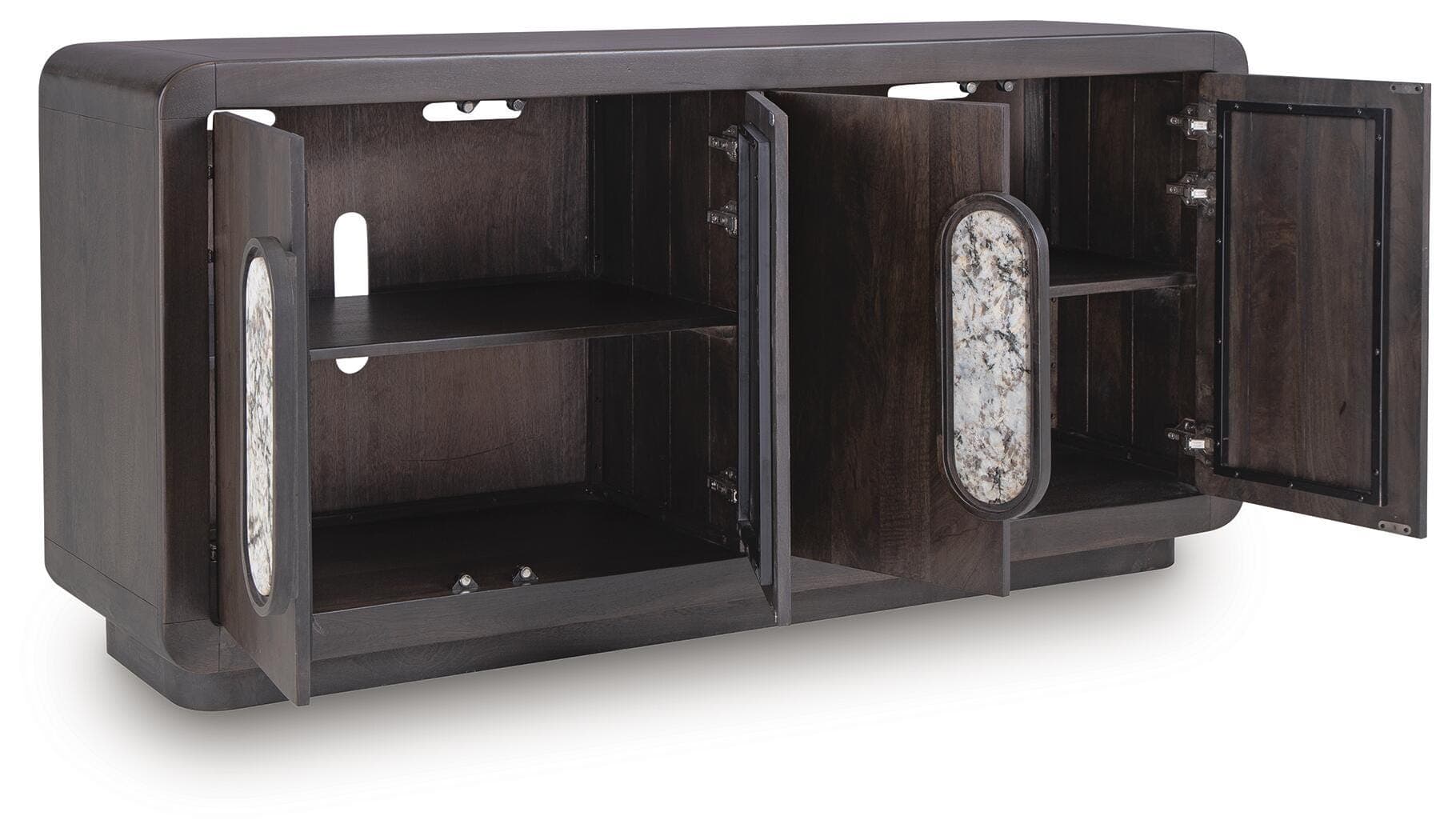 Elliston Accent Cabinet — Espresso Brown — view 3