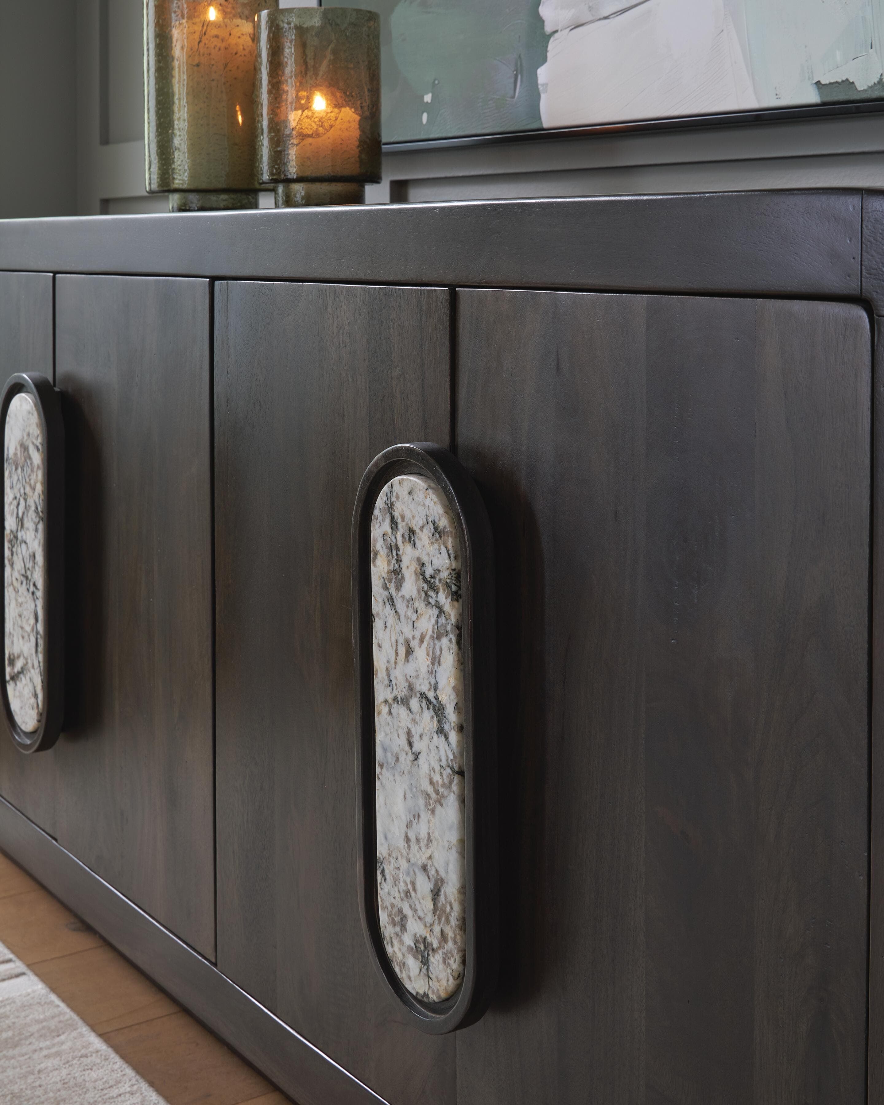 Elliston Accent Cabinet — Espresso Brown — view 7