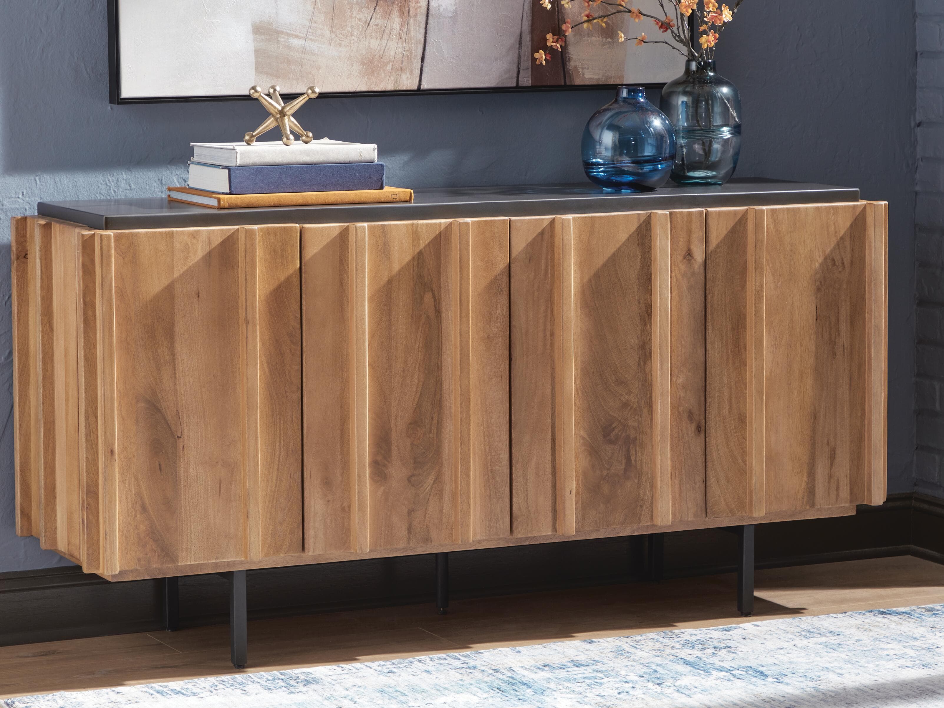 Quintavious Accent Cabinet — Brown/Charcoal — view 2