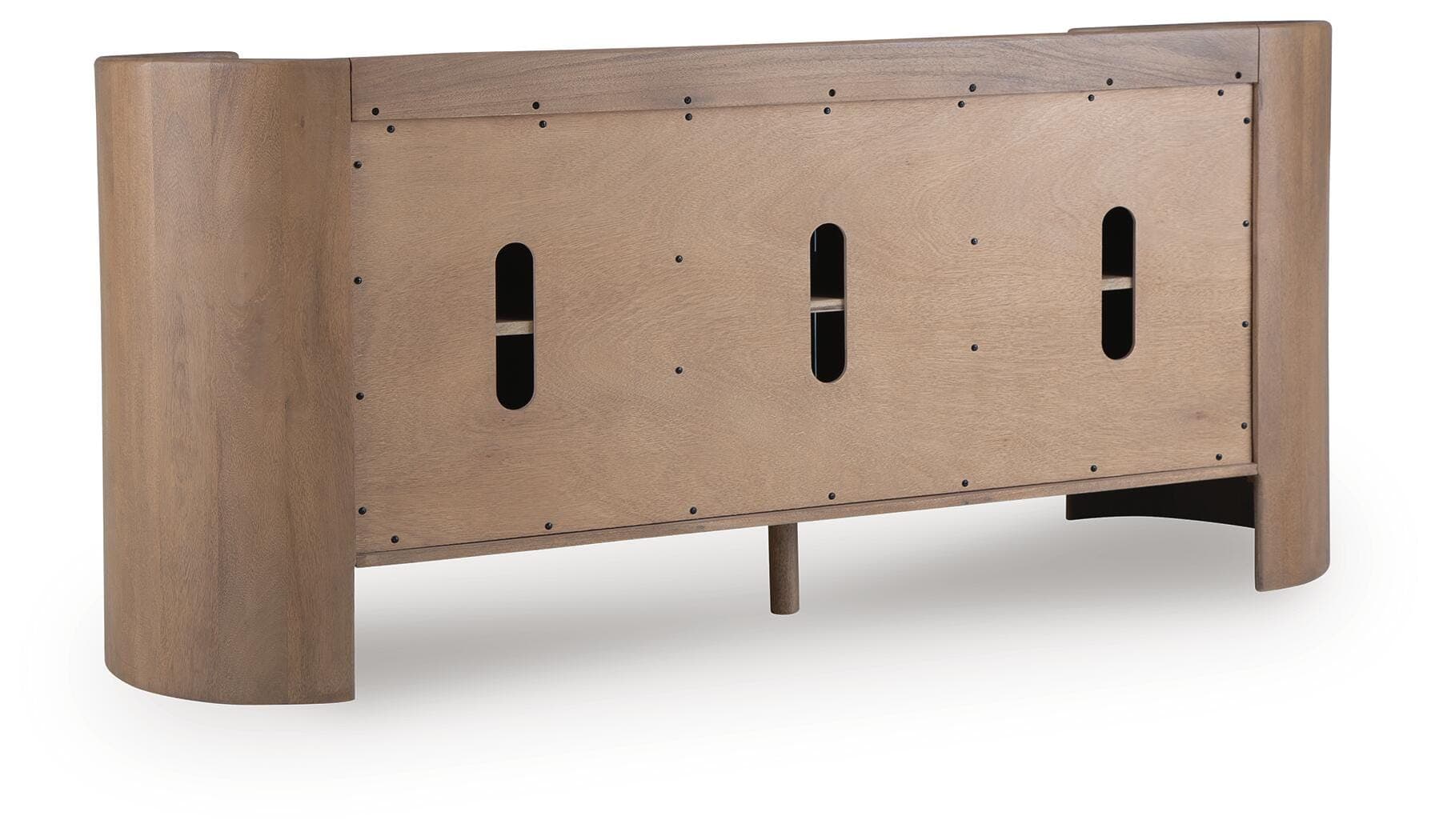 Fitzroy Accent Cabinet — Brown/White — view 5
