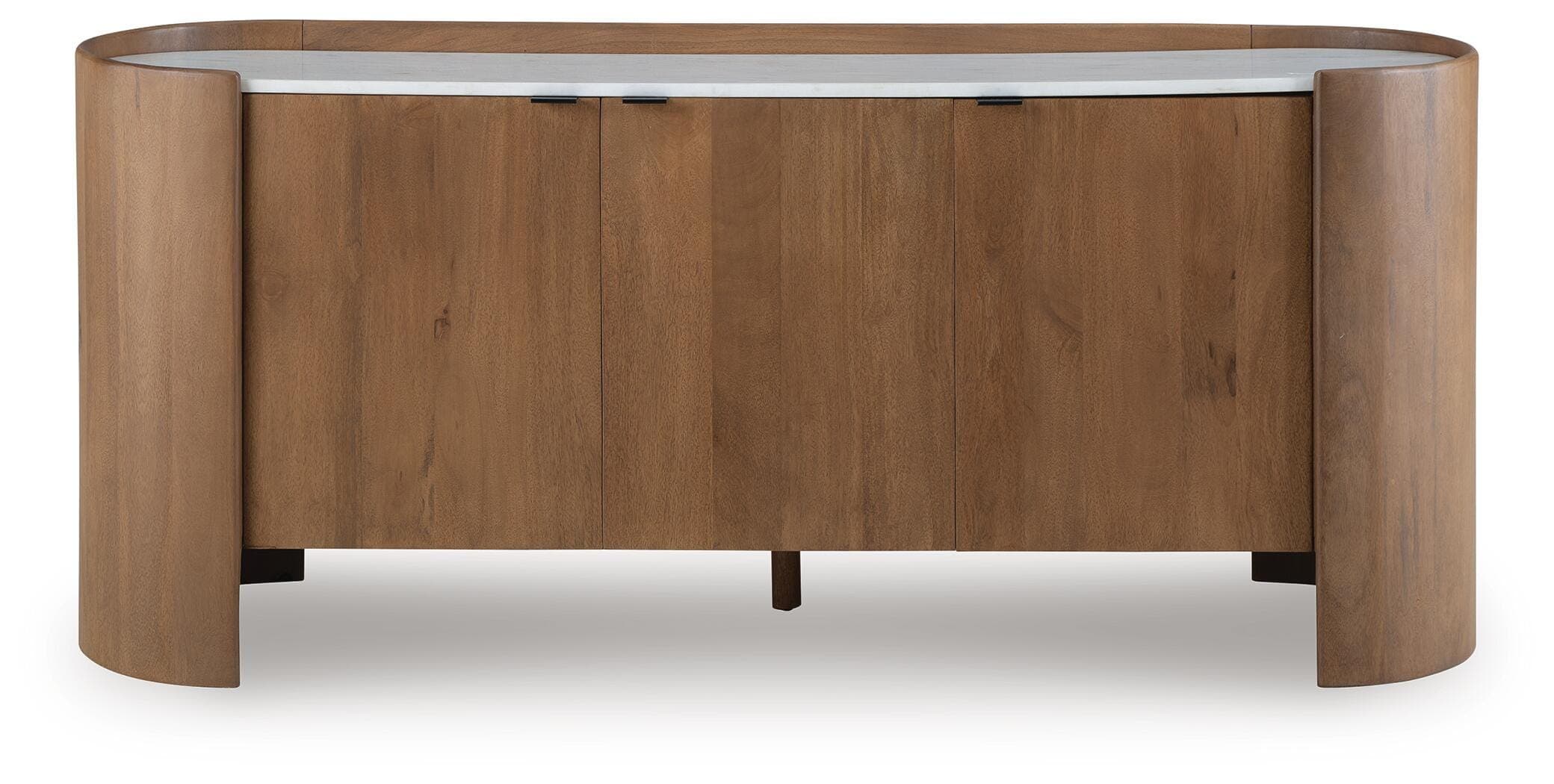 Fitzroy Accent Cabinet — Brown/White — view 4