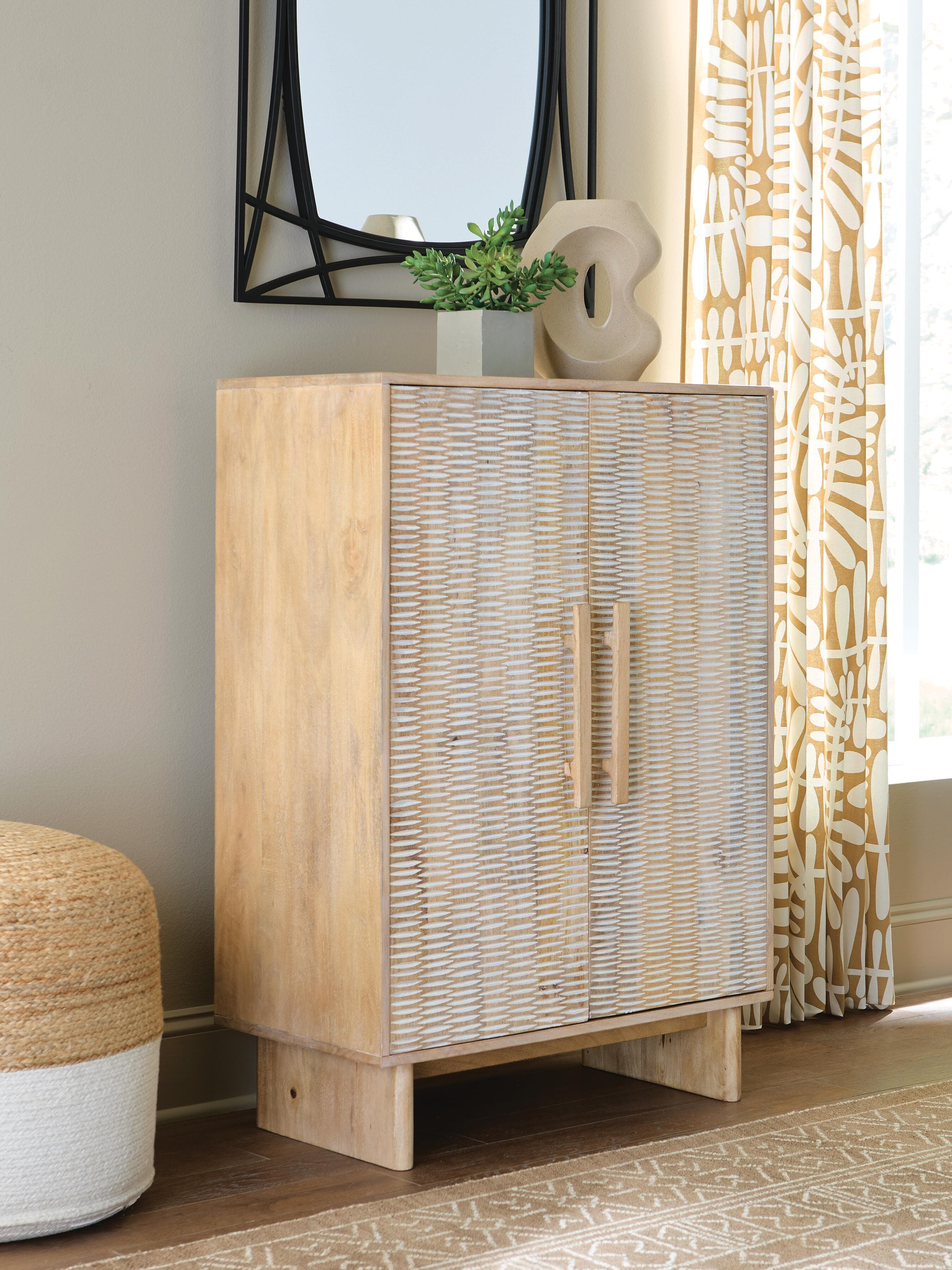 Dallinbury Accent Cabinet — Natural/White Wash — view 2