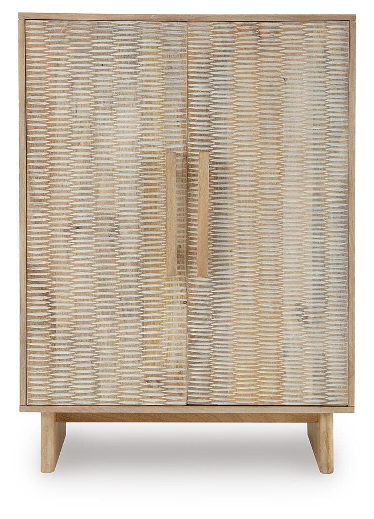 Dallinbury Accent Cabinet — Natural/White Wash — view 4