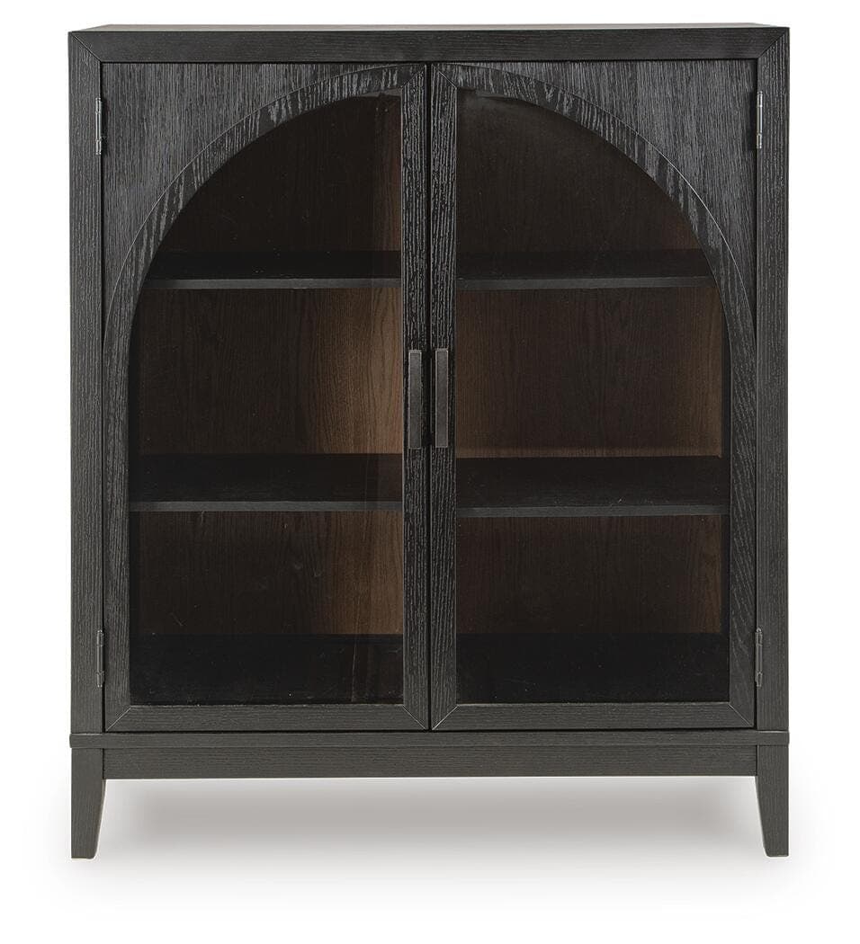 Armenleigh Accent Cabinet — Black/Brown — view 4
