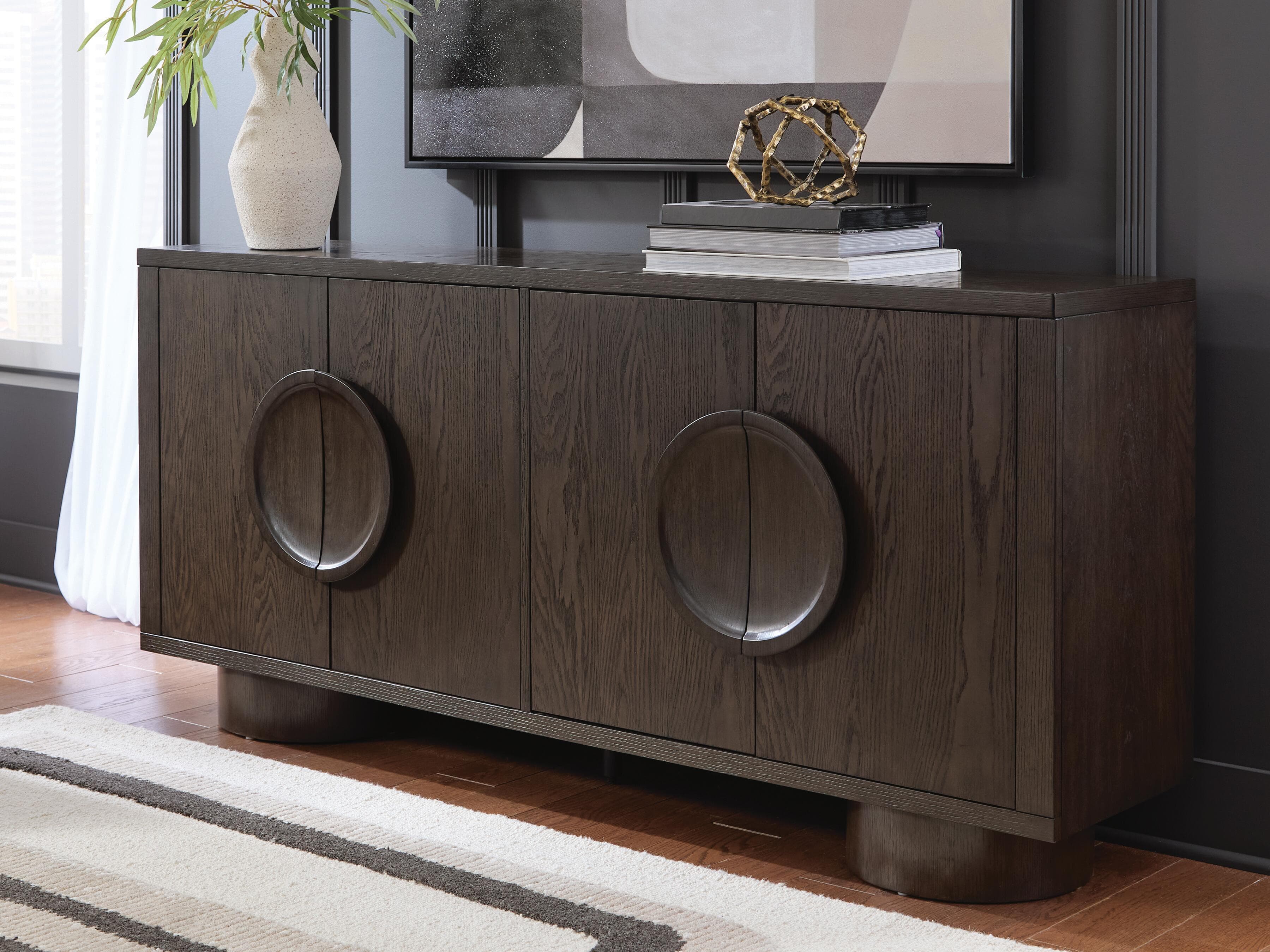 Veeda Accent Cabinet — Dark Brown — view 2