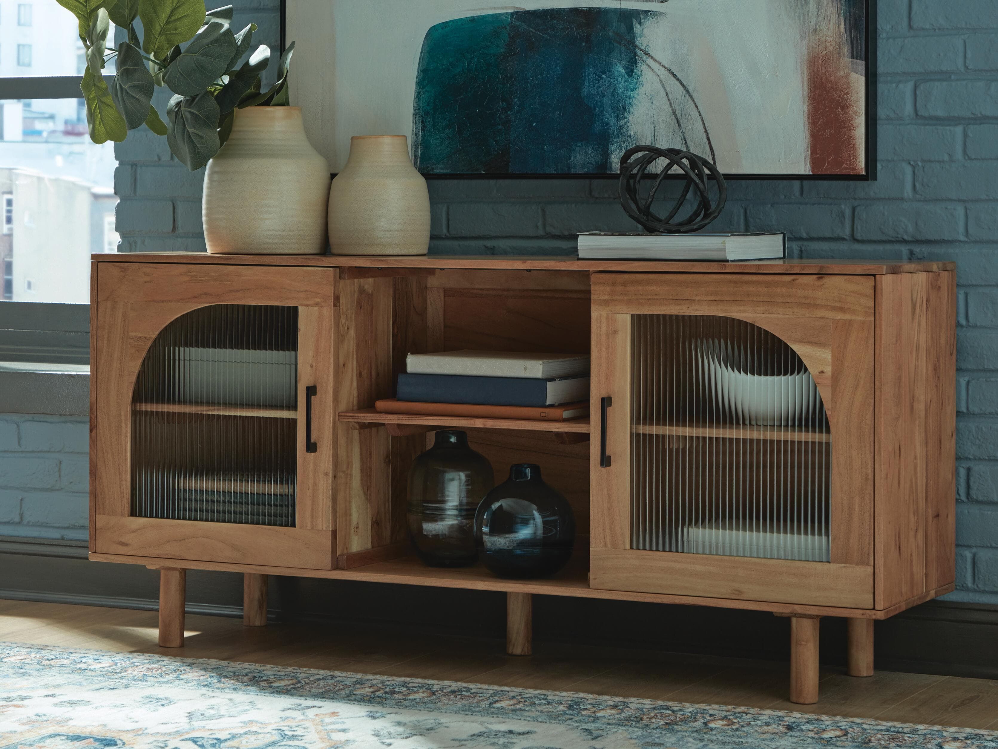 Adway Accent Cabinet — Natural Brown — view 2