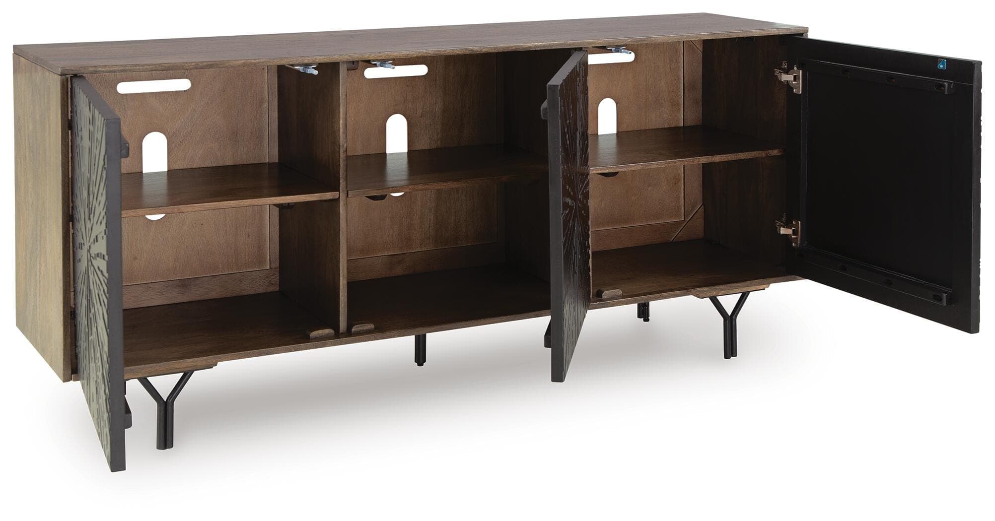 Lavinmont Accent Cabinet — Multi Brown — view 3