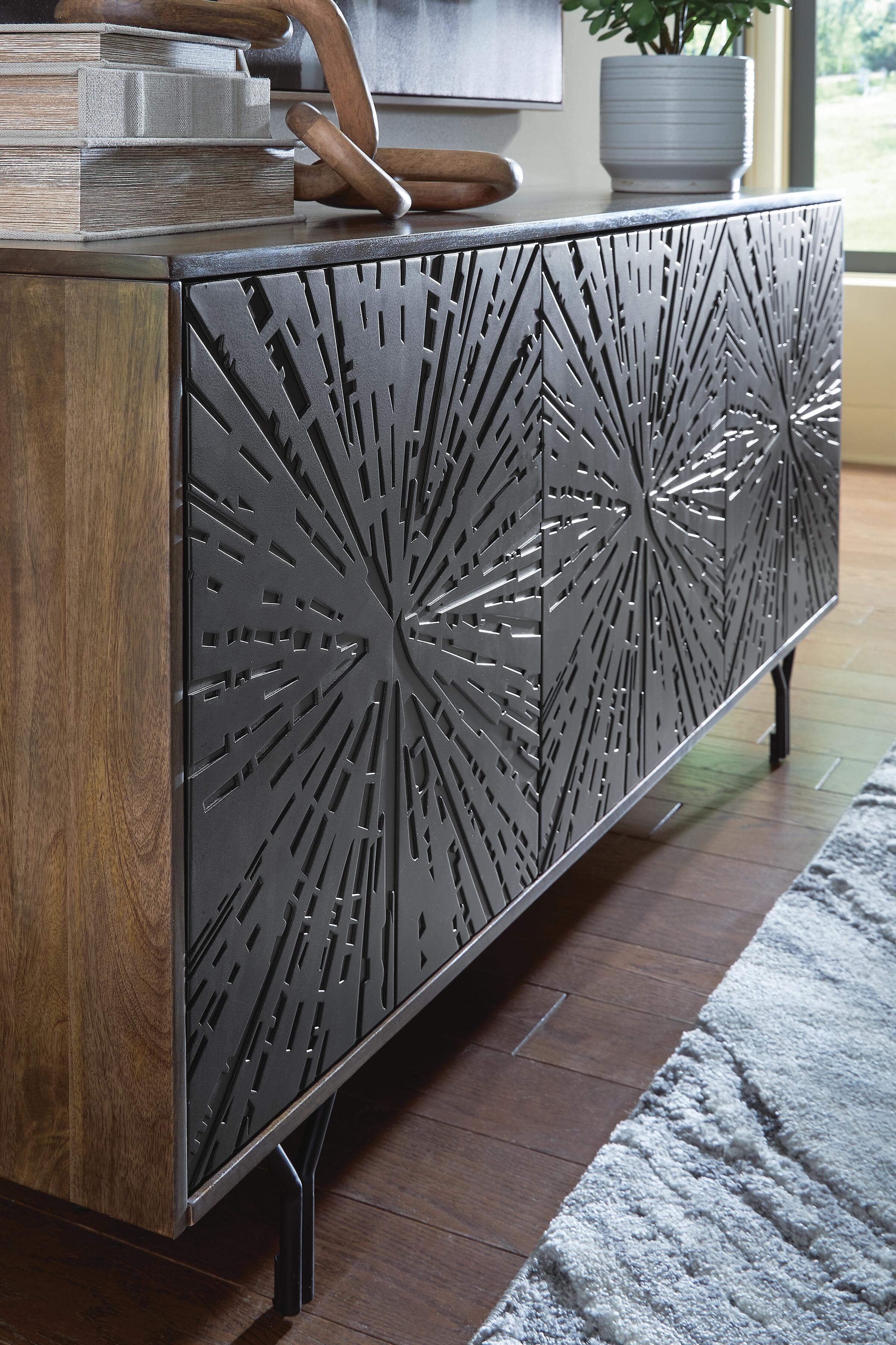 Lavinmont Accent Cabinet — Multi Brown — view 7
