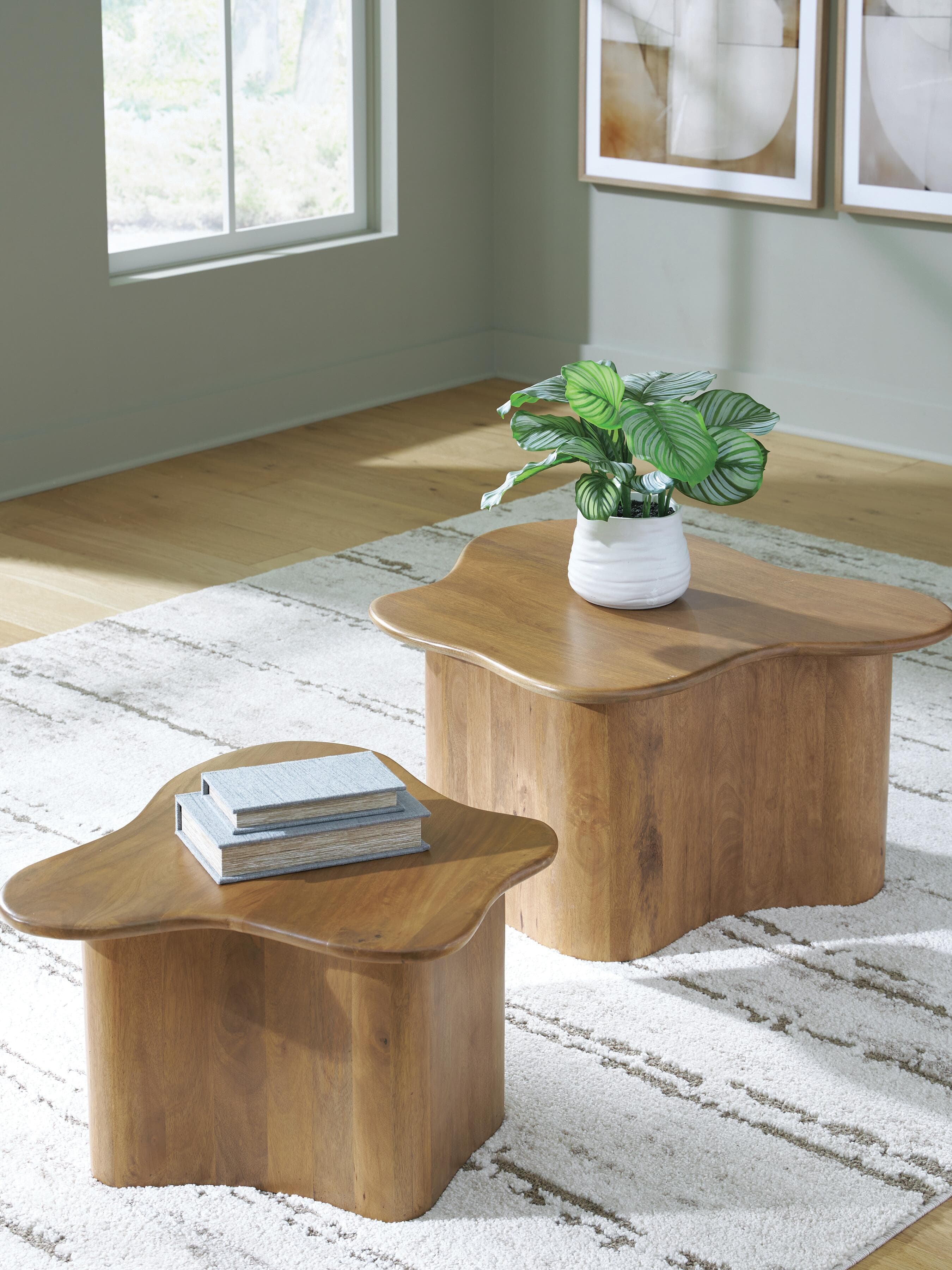 Abeford Accent Coffee Table (Set of 2) — Brown — view 2