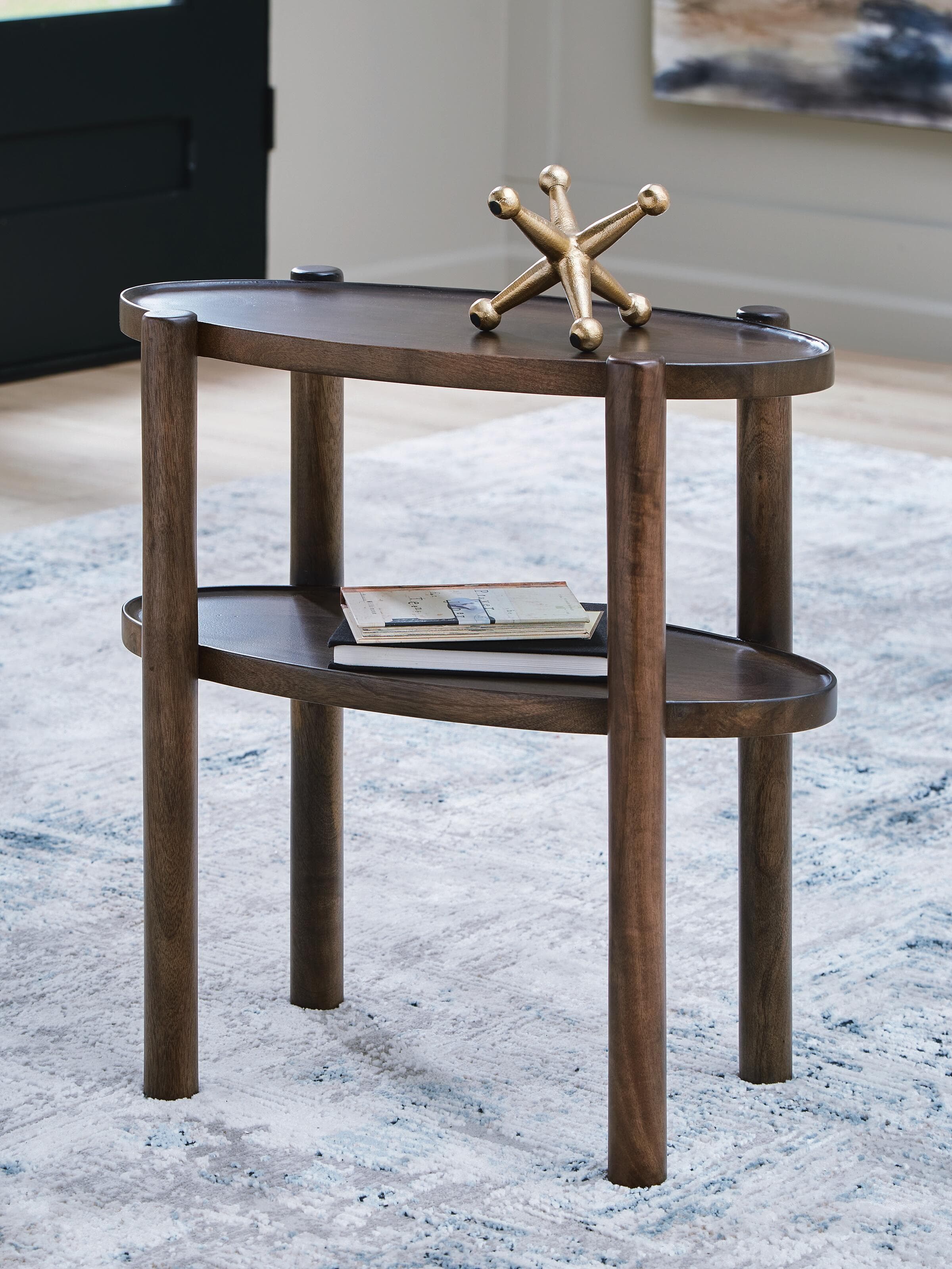 Wiattbury Accent Table — Gray Brown — view 2