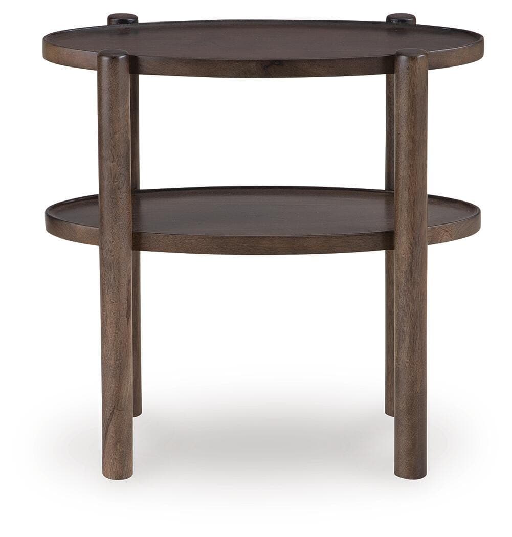 Wiattbury Accent Table — Gray Brown — view 3