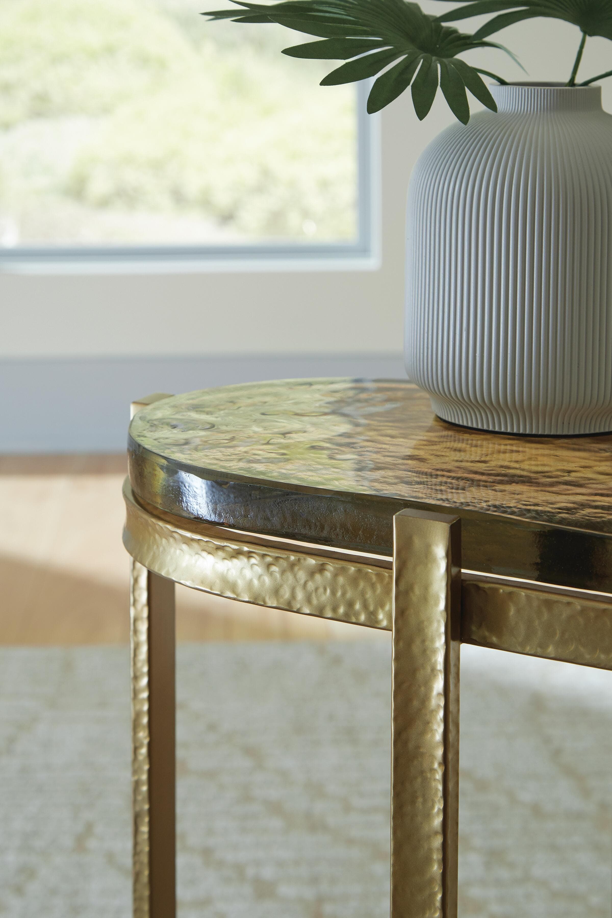Porterville Accent Table — Gold Finish — view 4