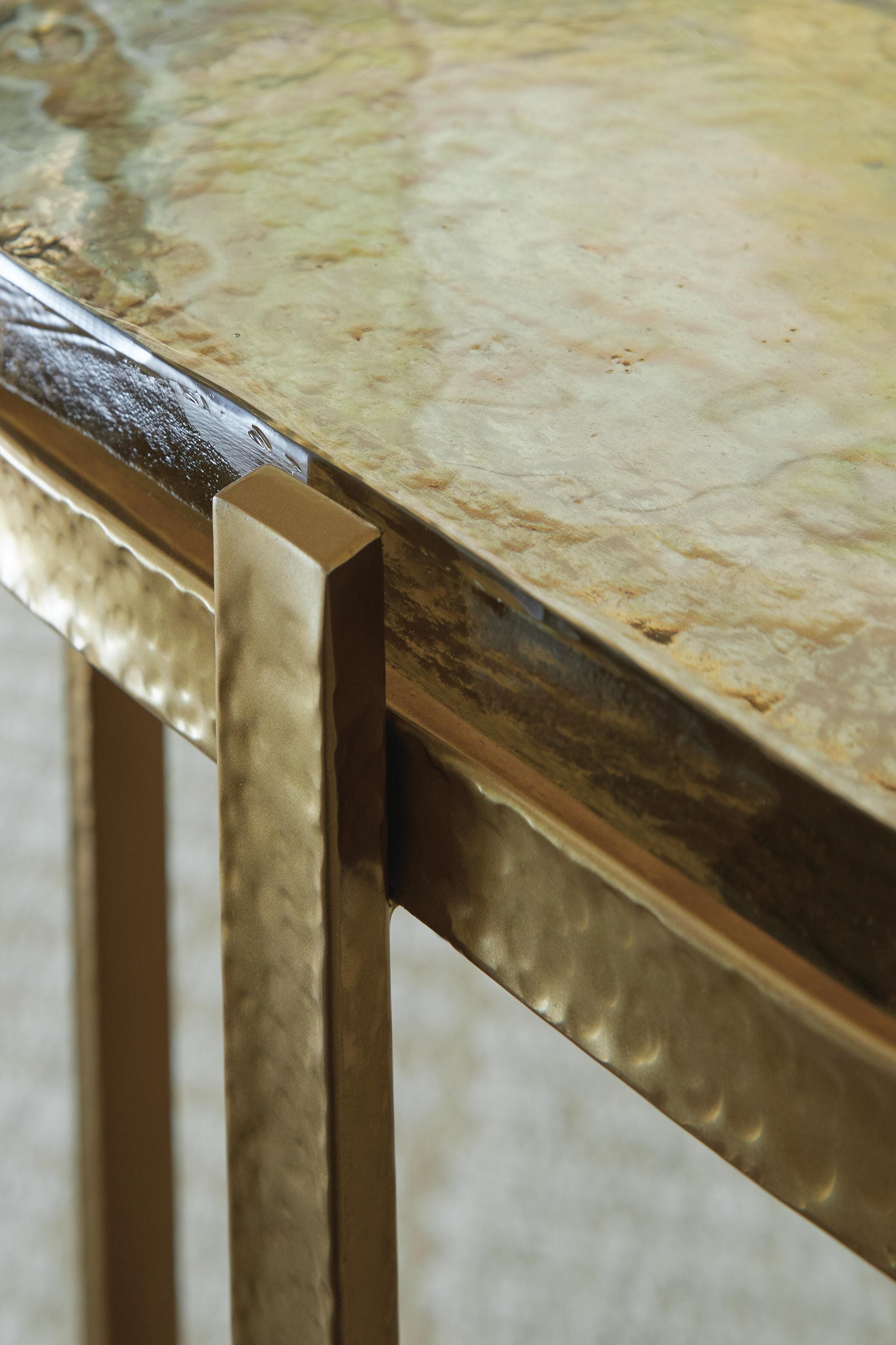Porterville Accent Table — Gold Finish — view 5
