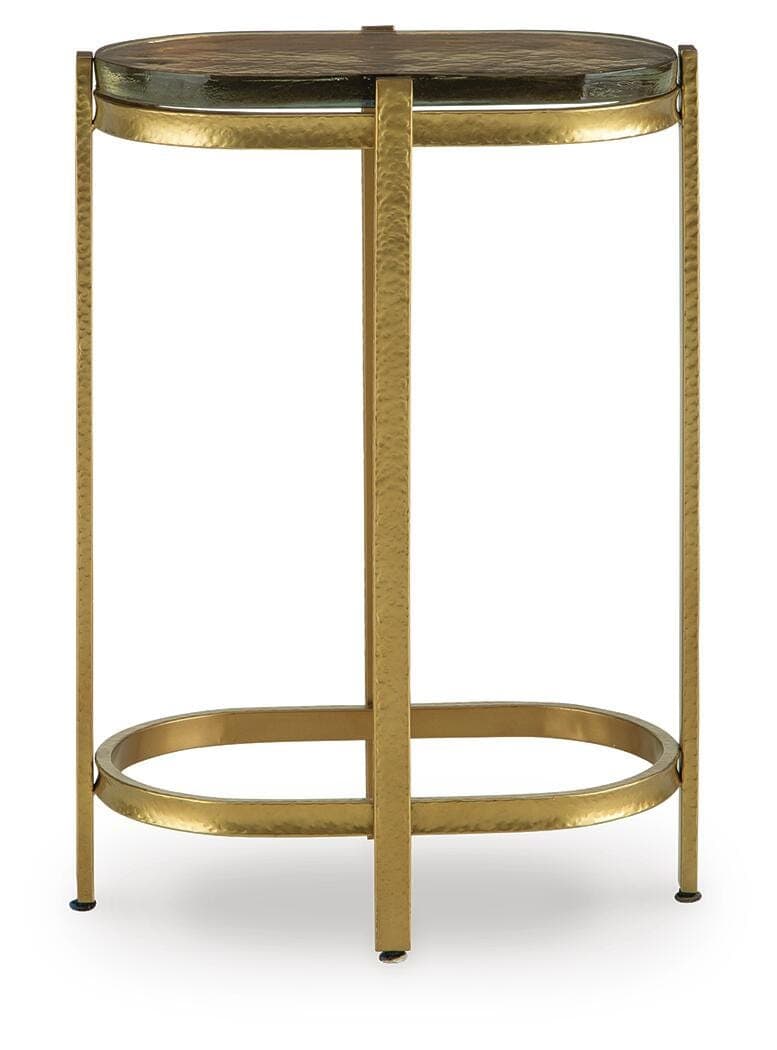 Porterville Accent Table — Gold Finish — view 3