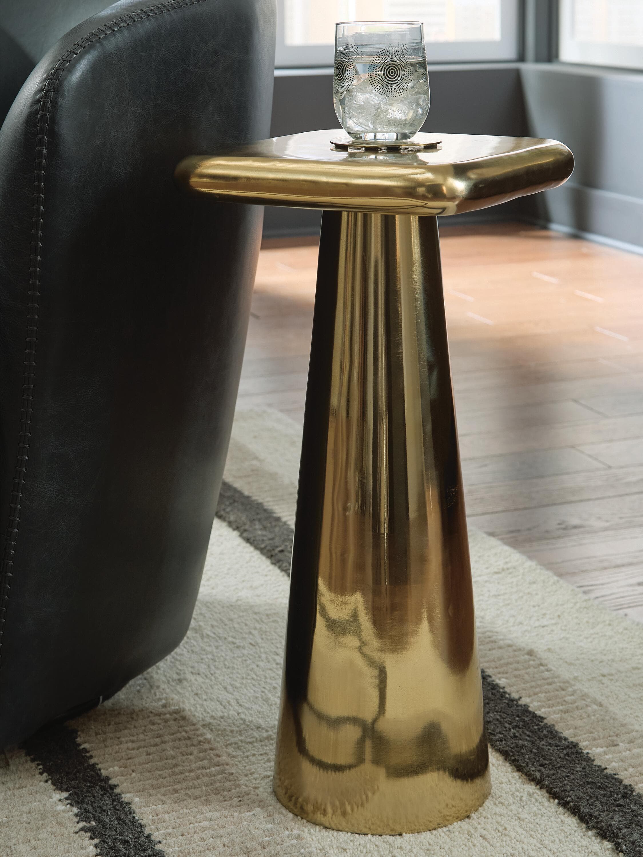 Dallenburg Accent Table — Gold Finish — view 2