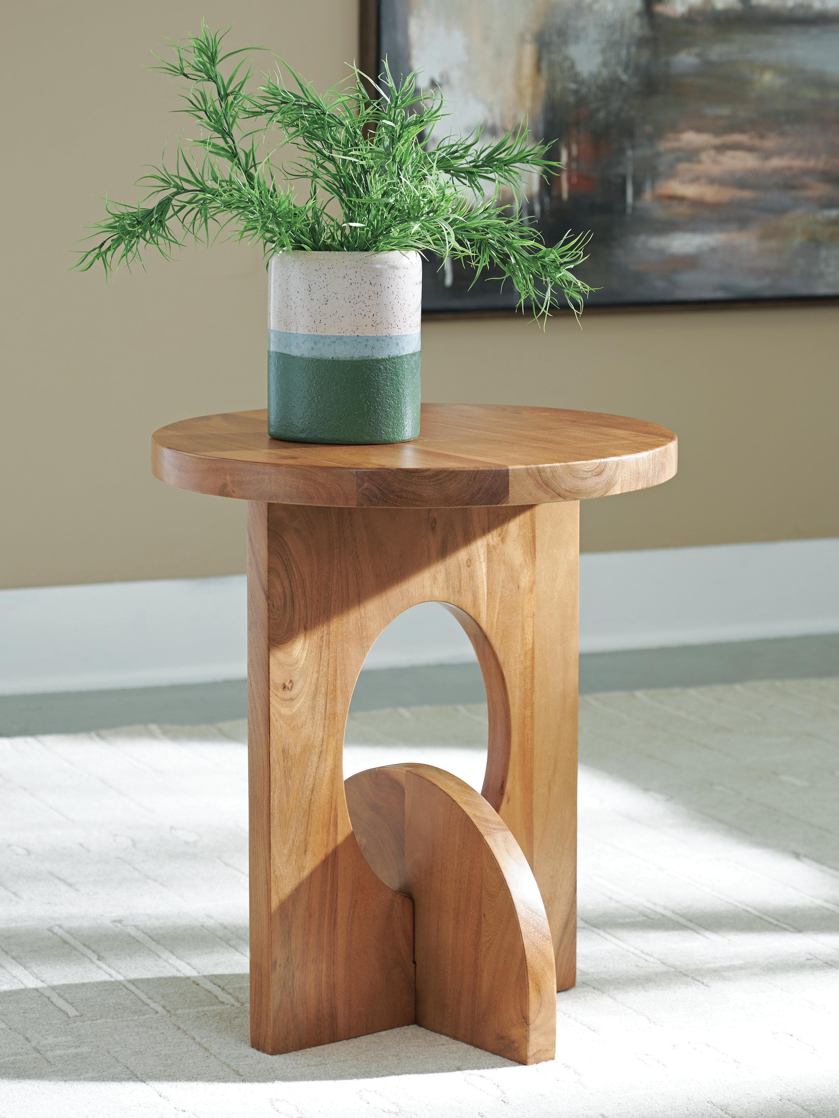 Hollbourne Accent Table — Brown — view 2
