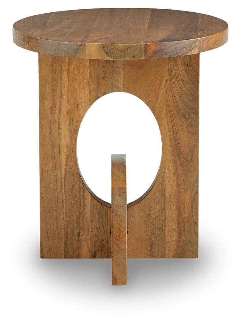 Hollbourne Accent Table — Brown — view 4