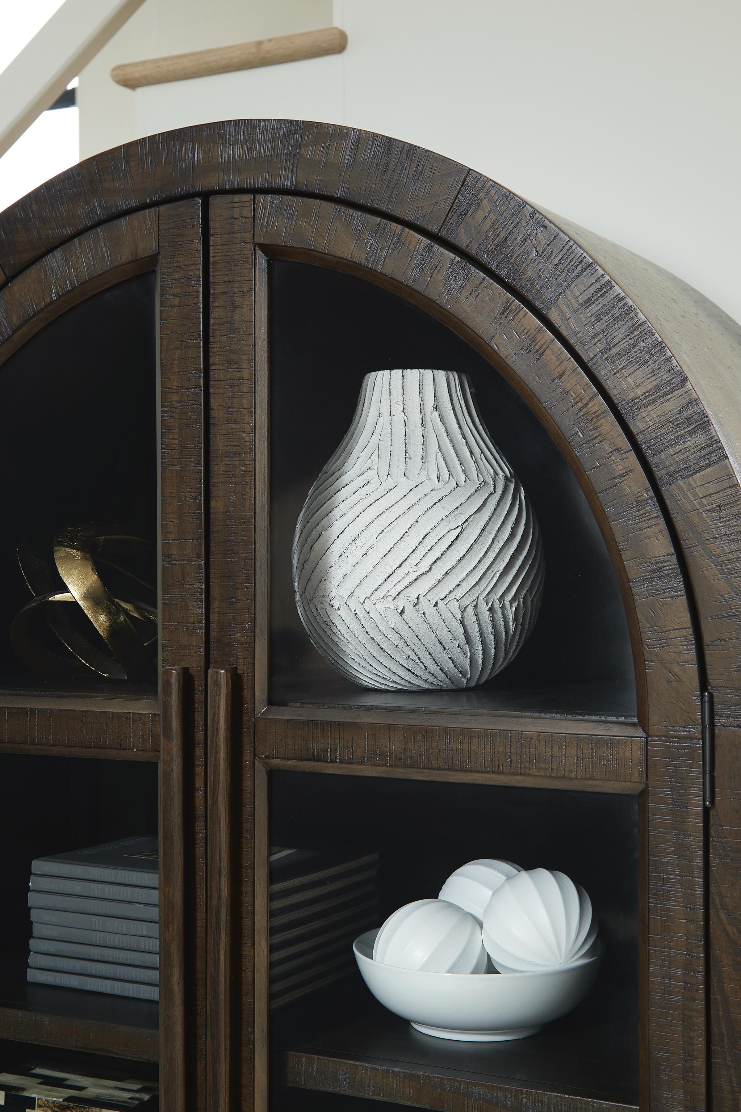 Benhall Accent Cabinet — Dark Brown — view 6