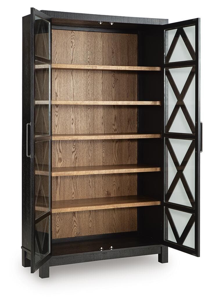 Christop Accent Cabinet — Black/Brown — view 3