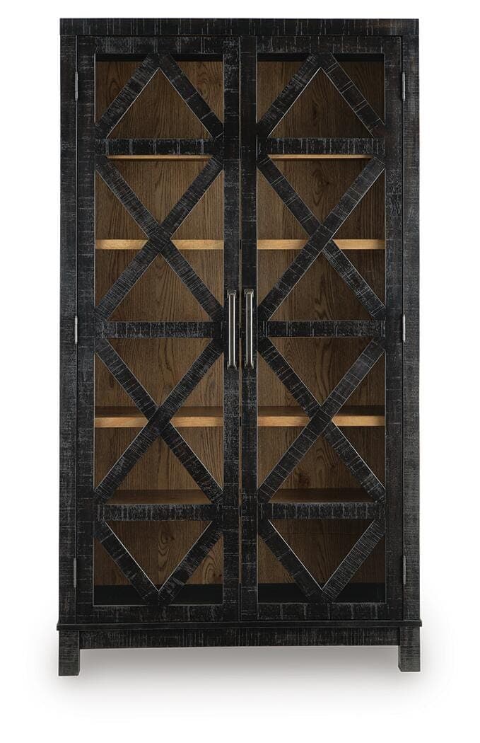 Christop Accent Cabinet — Black/Brown — view 4