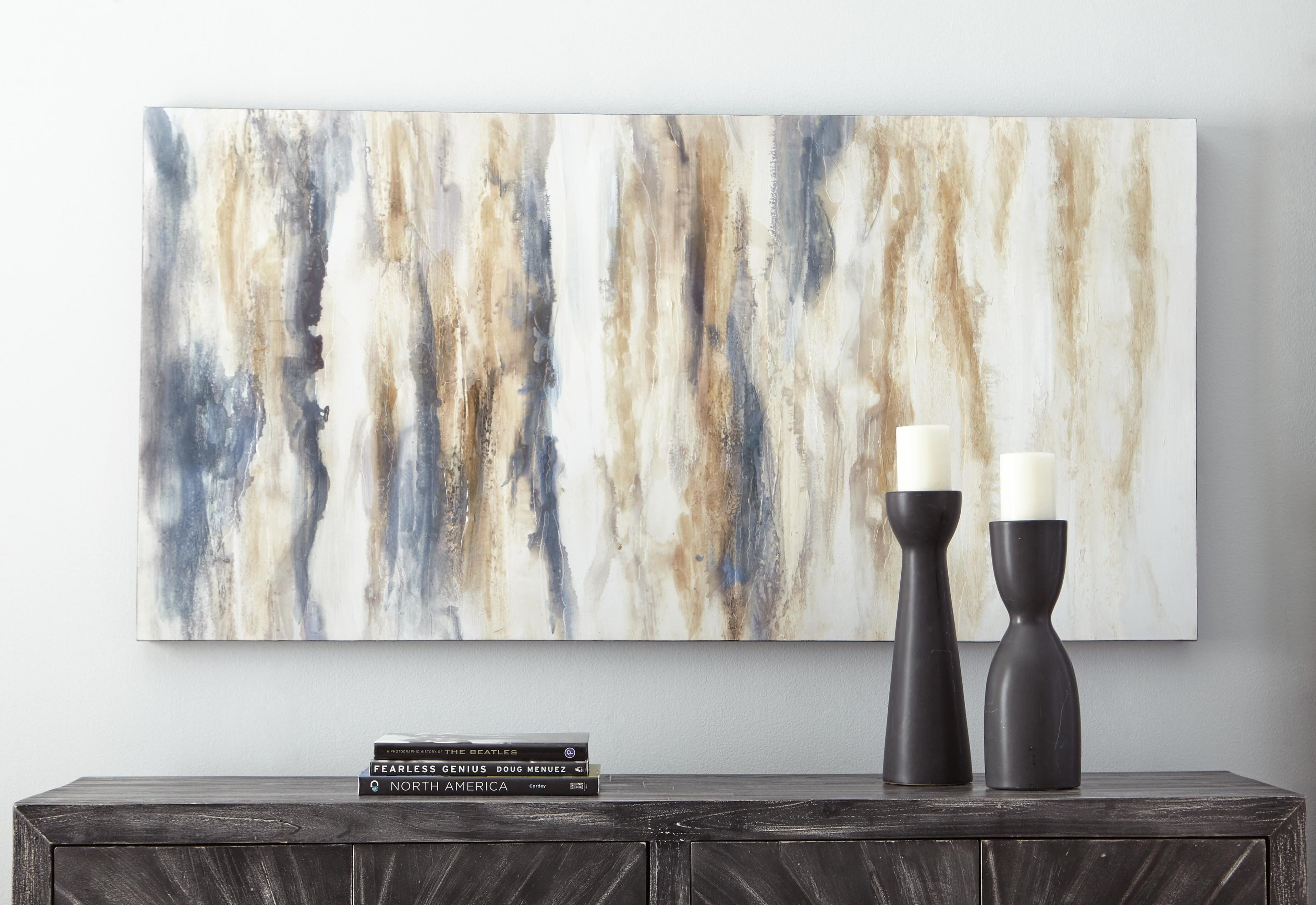 Joely Wall Art — White, Blue & Brown/Beige — view 3