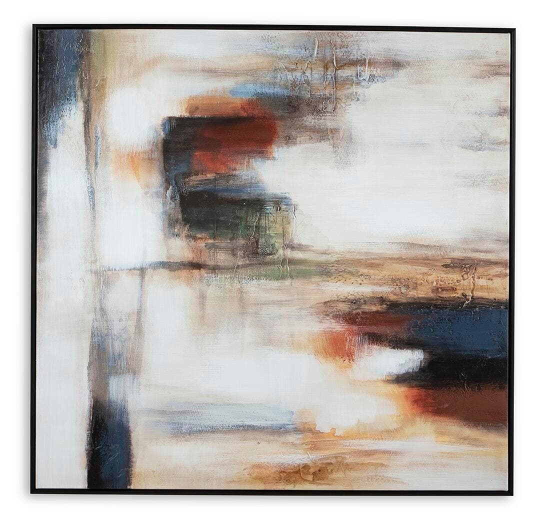 Pigeonford Wall Art — White, Orange, Yellow, Blue, Brown/Beige & Red/Burgundy — view 4