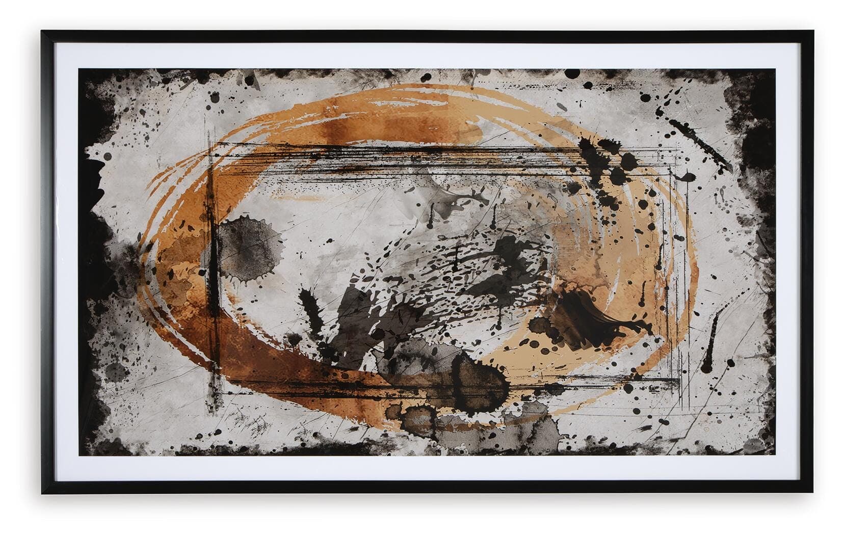 Clefting Wall Art — Black/Gray & Brown/Beige — view 3