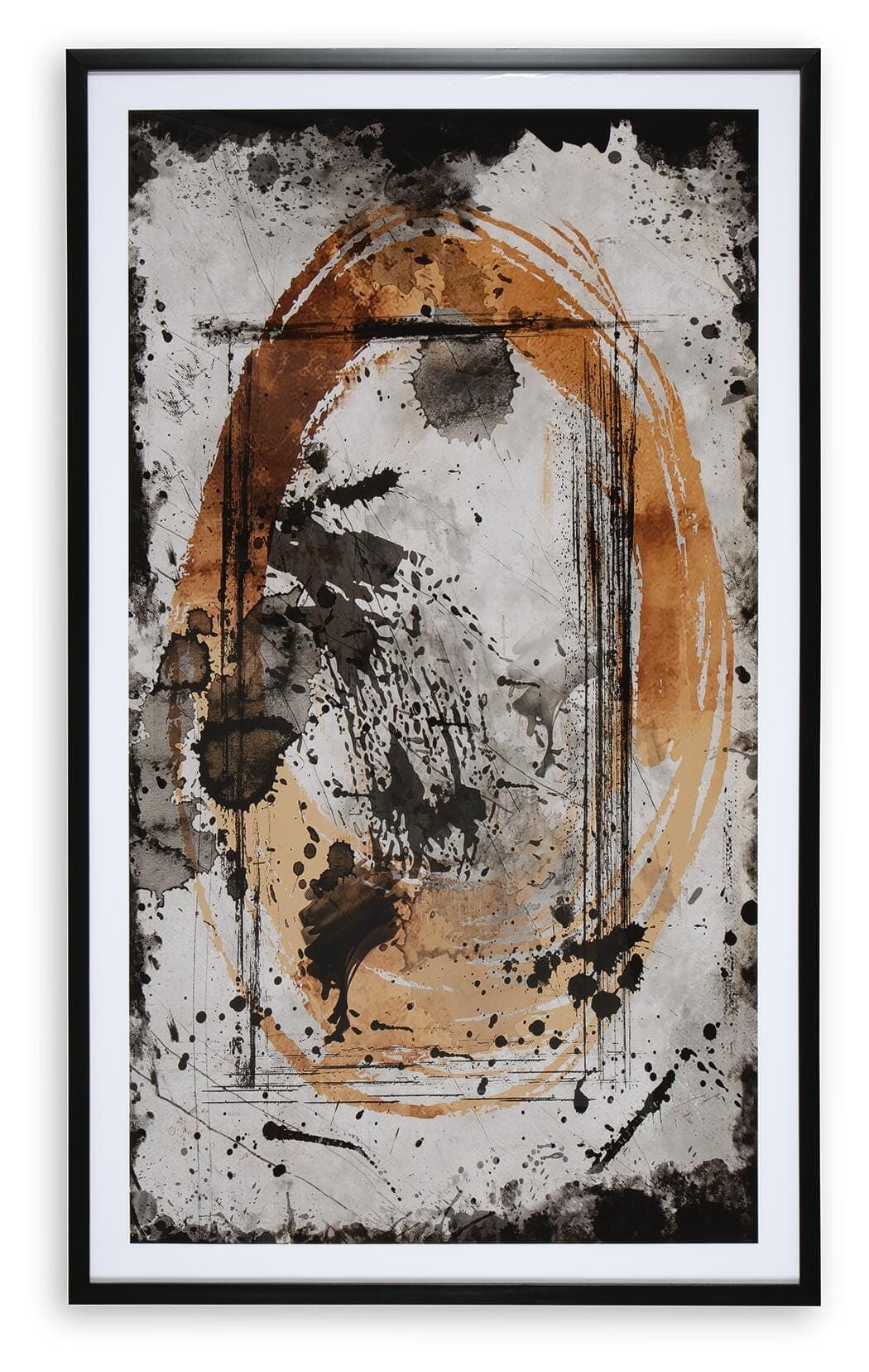 Clefting Wall Art — Black/Gray & Brown/Beige — view 4