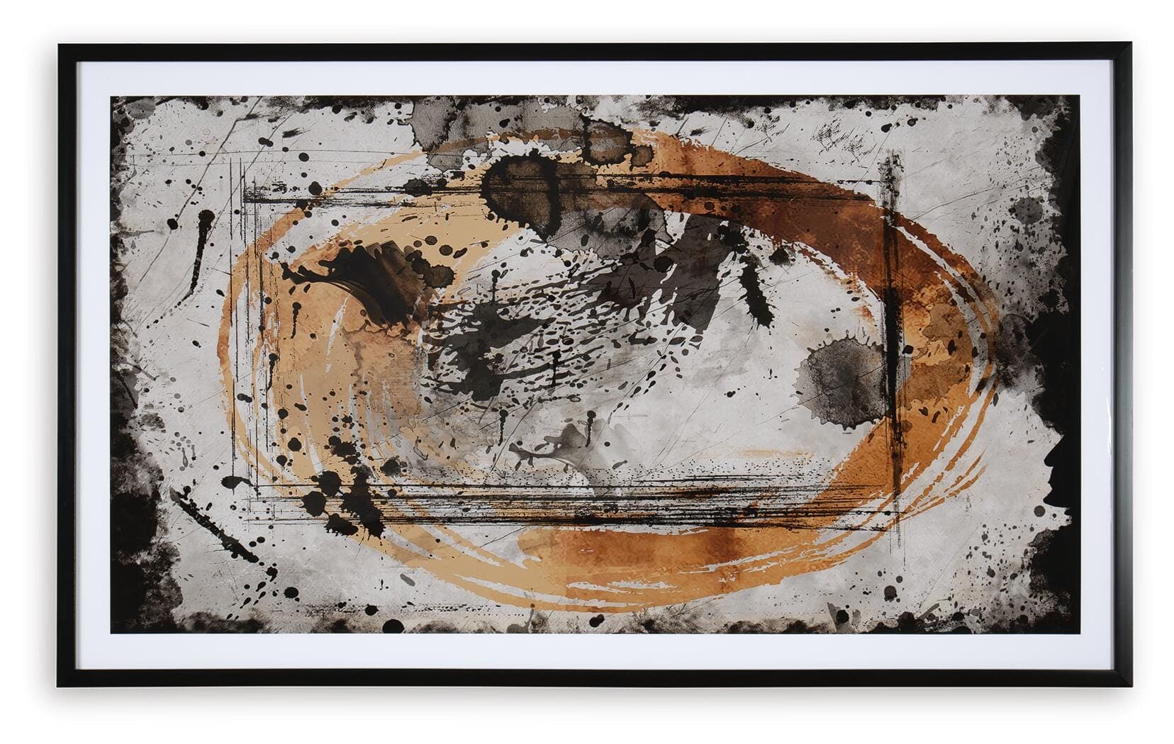 Clefting Wall Art — Black/Gray & Brown/Beige — view 5