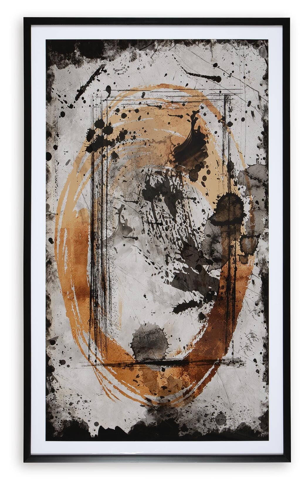 Clefting Wall Art — Black/Gray & Brown/Beige — view 6