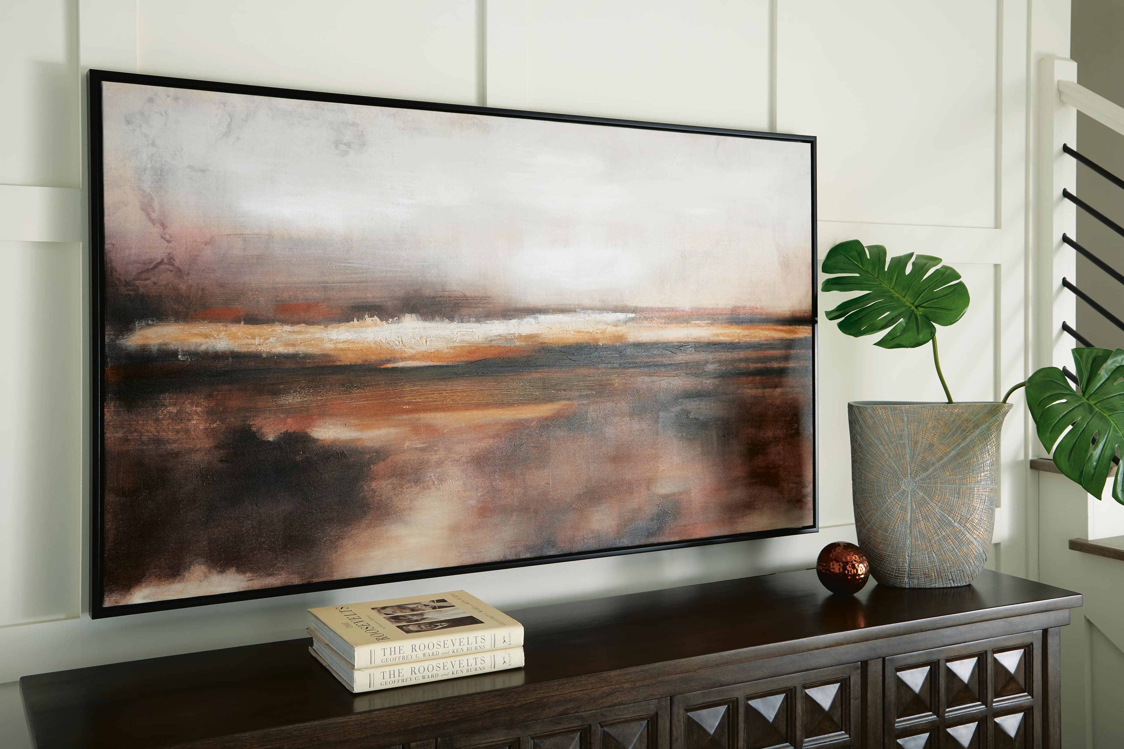 Drewland Wall Art — White, Orange, Black/Gray & Brown/Beige — view 2