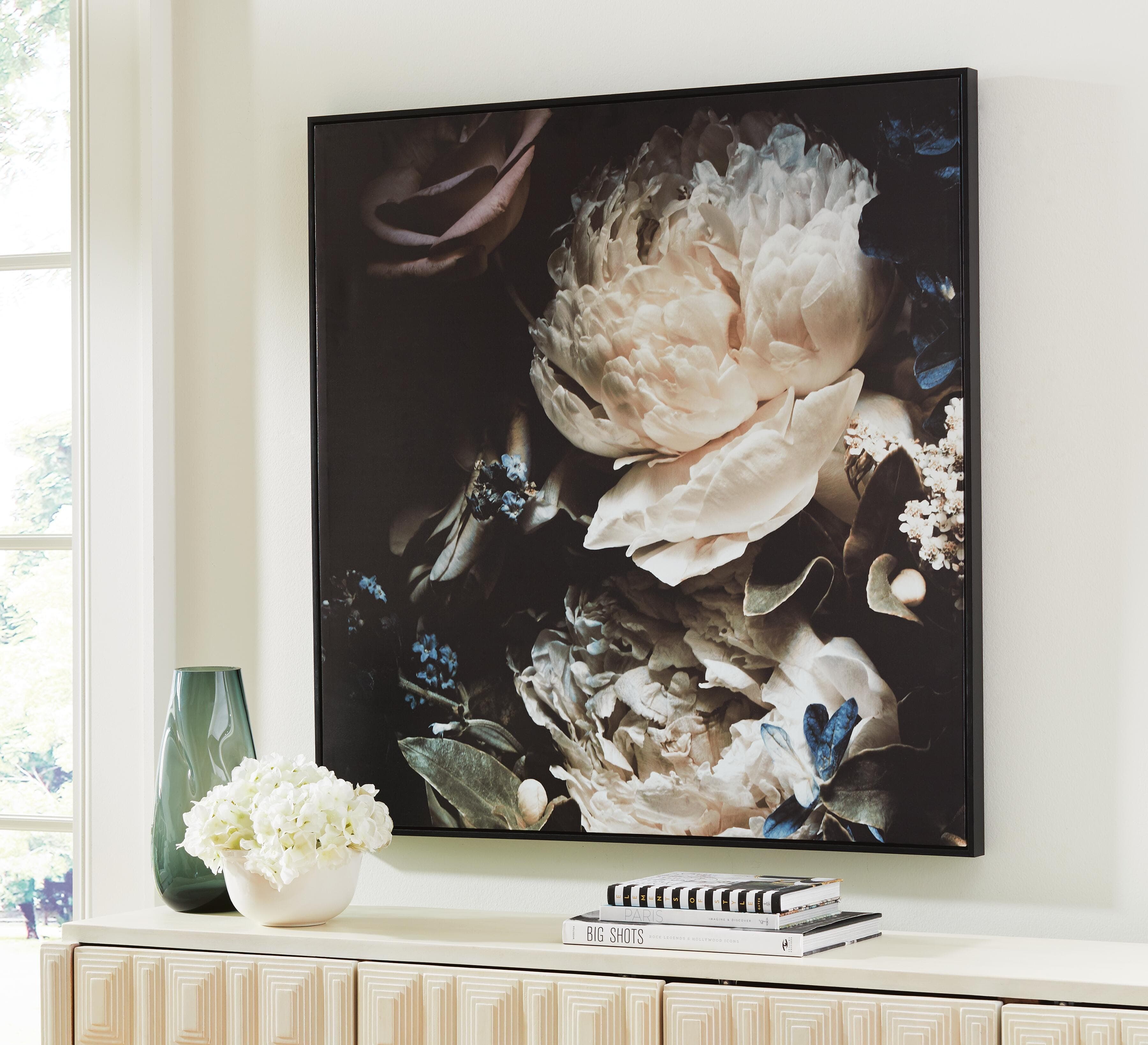 Hurshaw Wall Art — White, Black/Gray, Blue, Red/Burgundy & Green — view 2