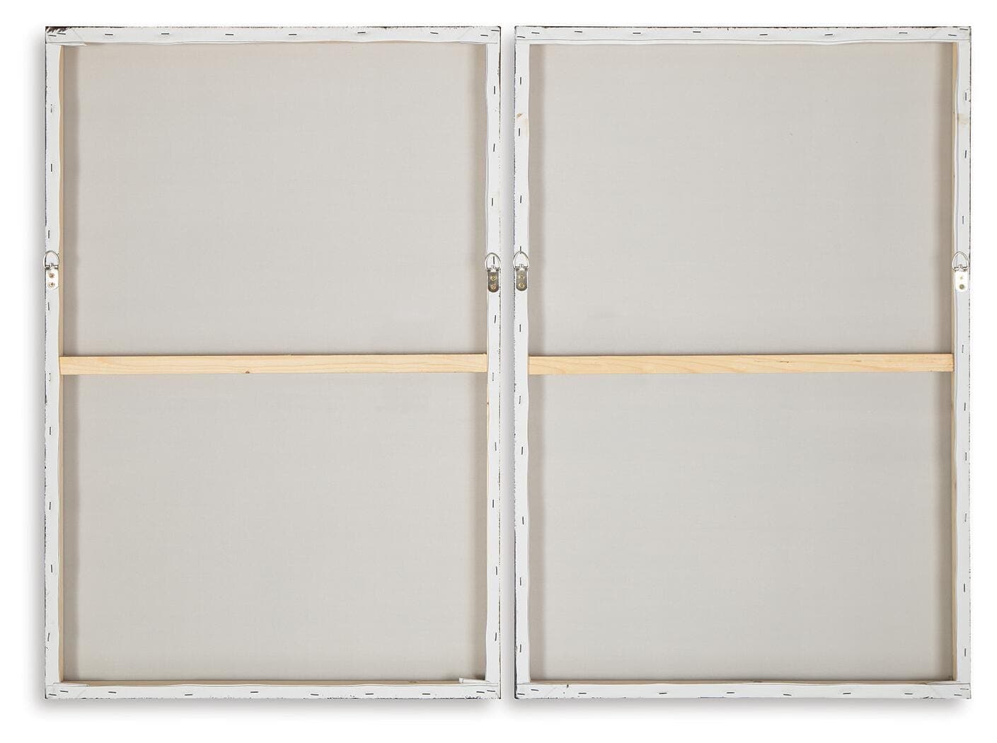 Brockdunn Wall Art (Set of 2) — White & Brown/Beige — view 4