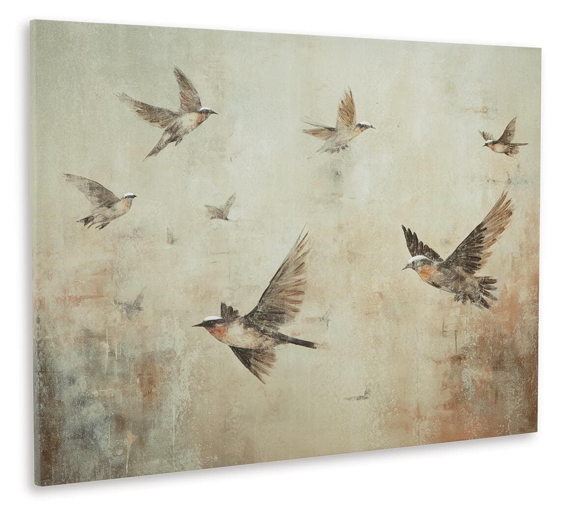 Collmund Wall Art — Black/Gray, Brown/Beige & Red/Burgundy — view 3