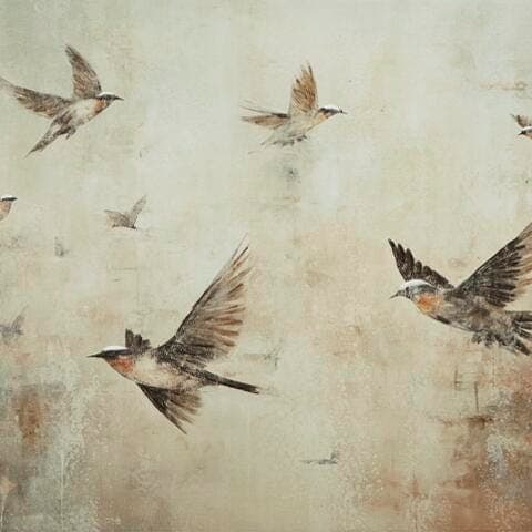 Collmund Wall Art — Black/Gray, Brown/Beige & Red/Burgundy — view 6