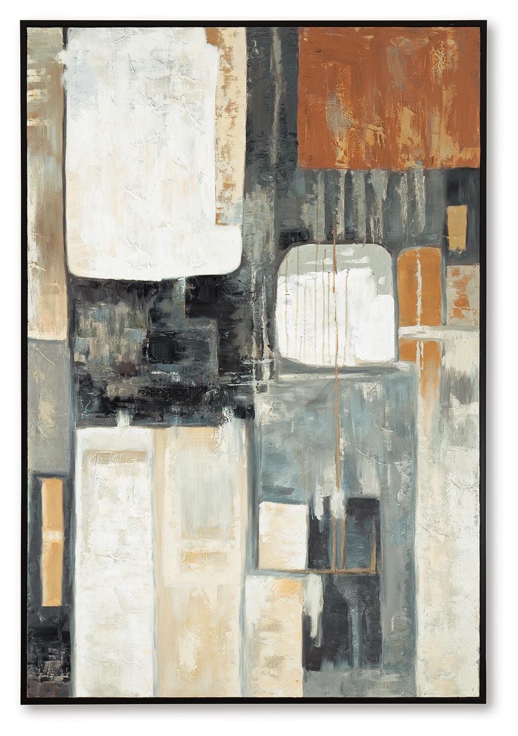 Howford Wall Art — White, Black/Gray & Brown/Beige — view 5
