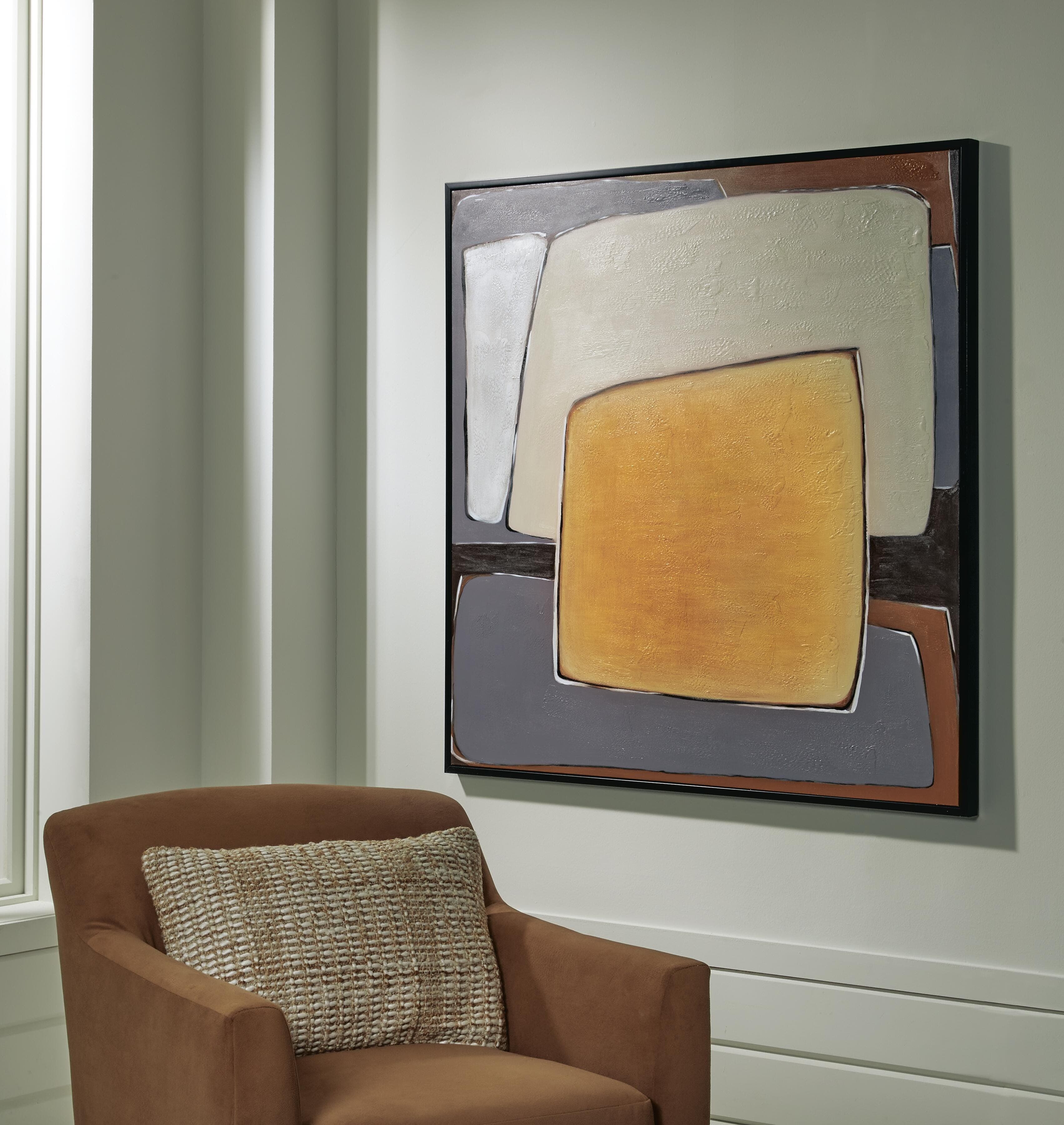 Actman Wall Art — White, Yellow, Black/Gray & Brown/Beige — view 2