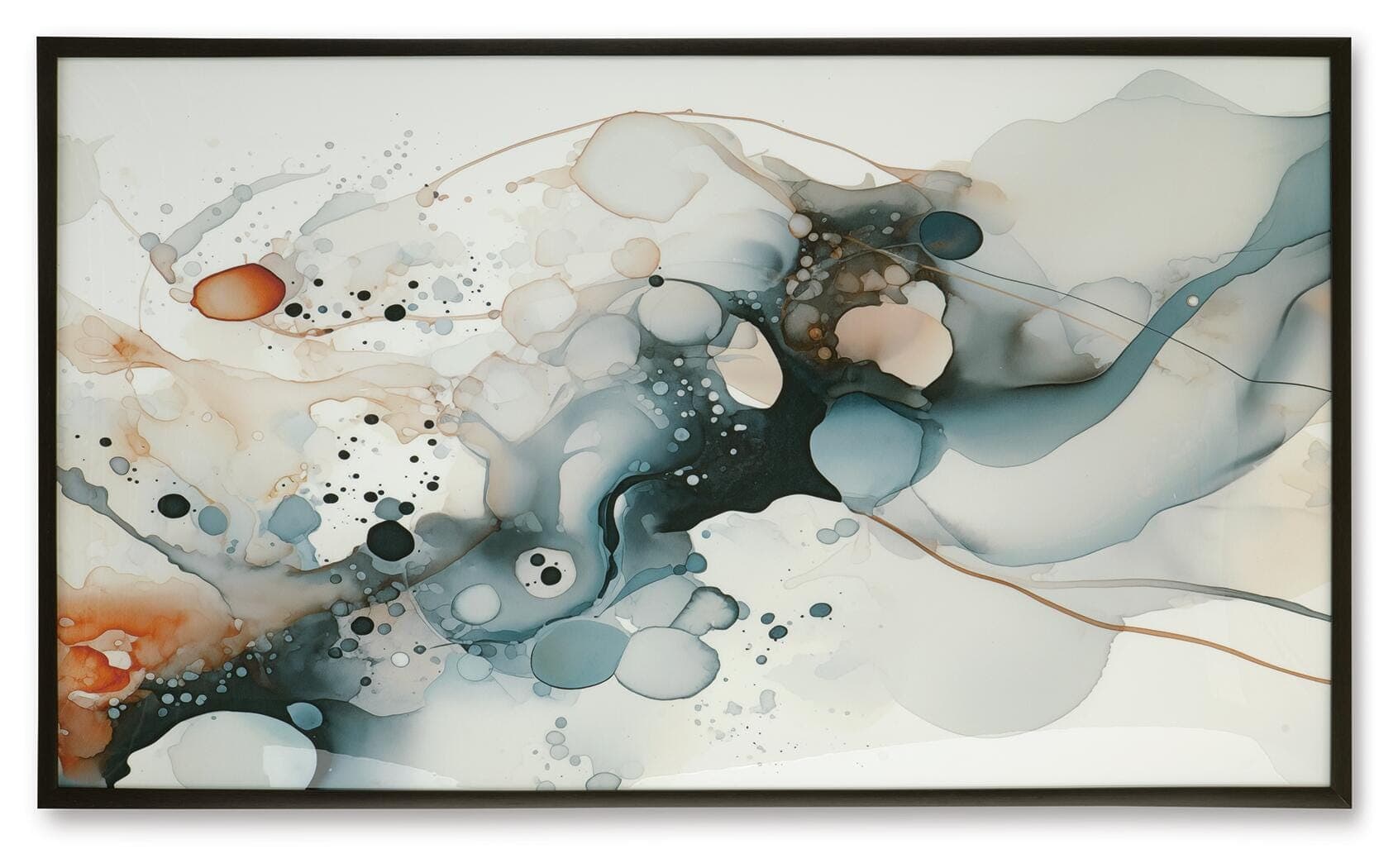 Foxenburg Wall Art — Black/Gray, Blue & Red/Burgundy — view 4