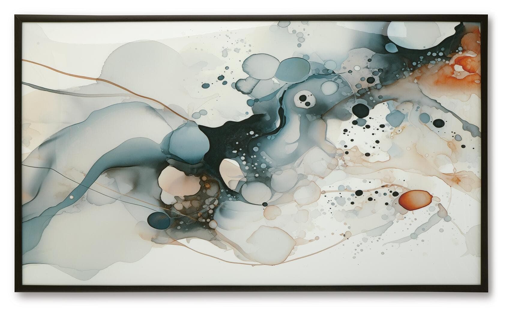 Foxenburg Wall Art — Black/Gray, Blue & Red/Burgundy — view 6