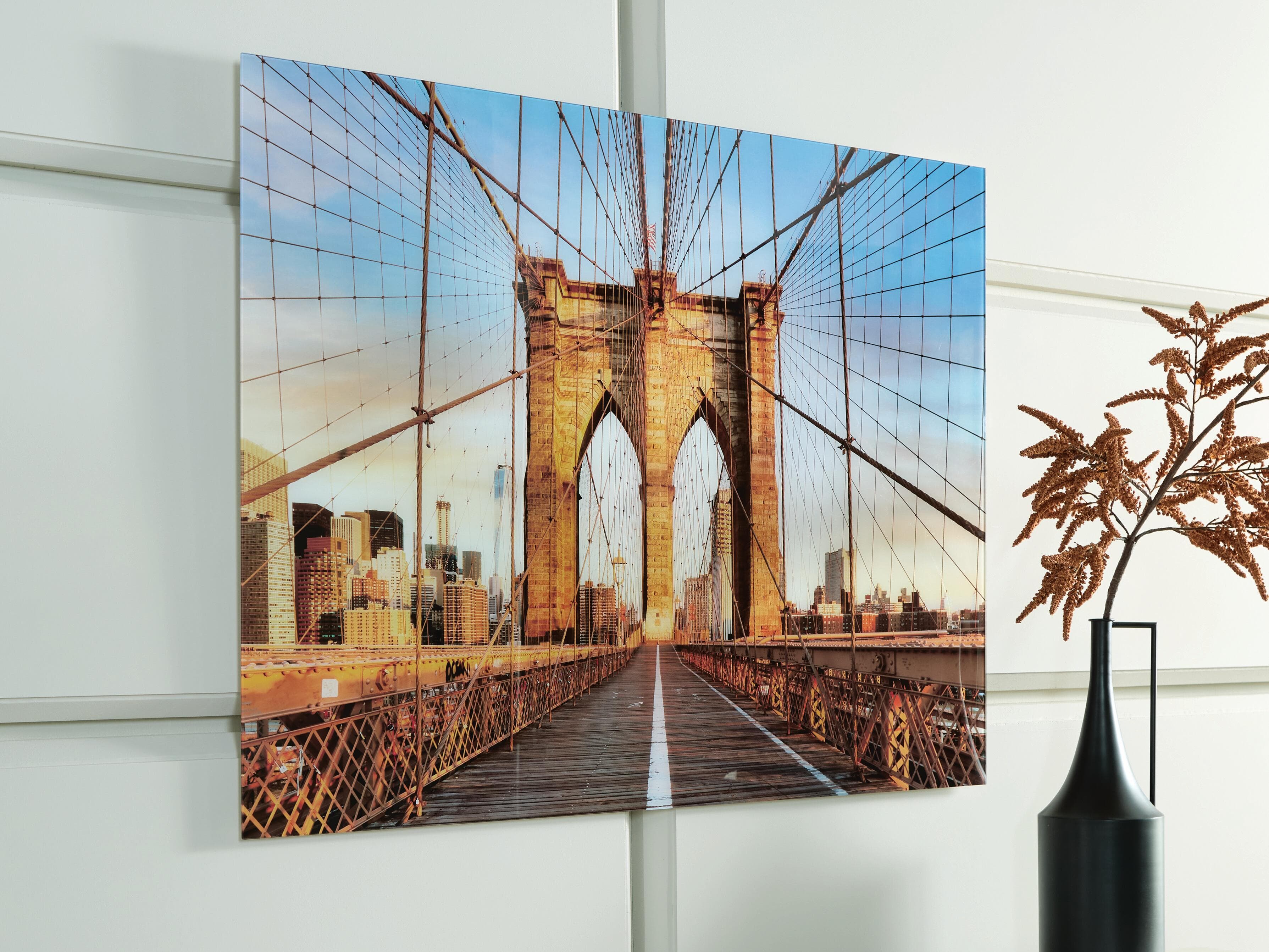 Shayward Wall Art — Blue & Brown/Beige — view 2