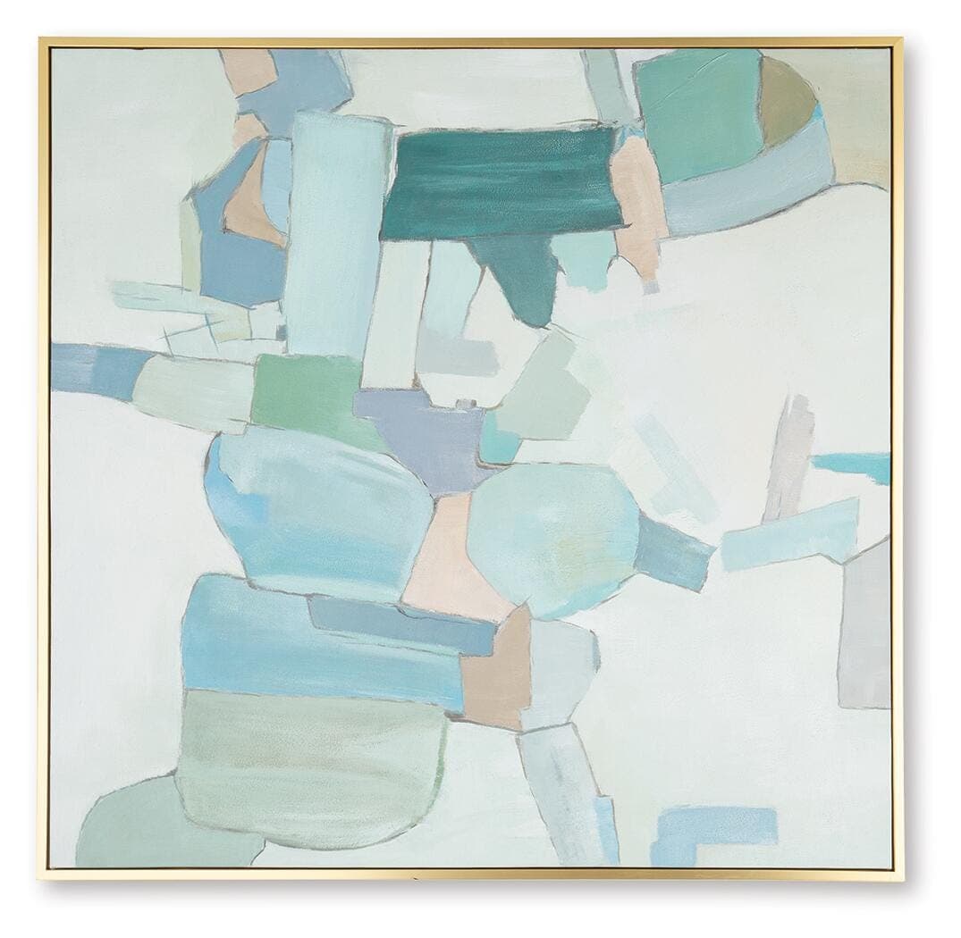 Wynburn Wall Art — White, Blue & Green — view 5