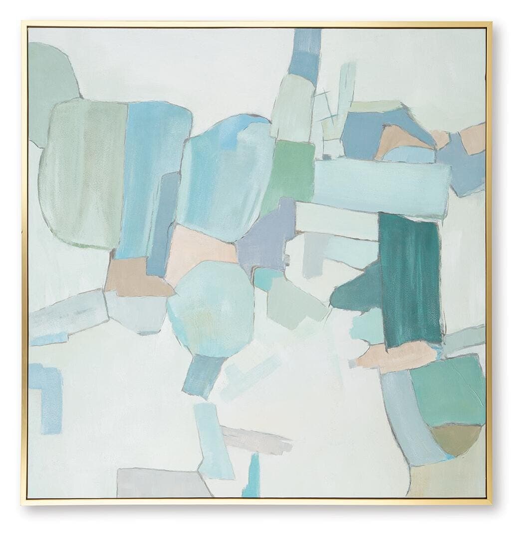 Wynburn Wall Art — White, Blue & Green — view 6